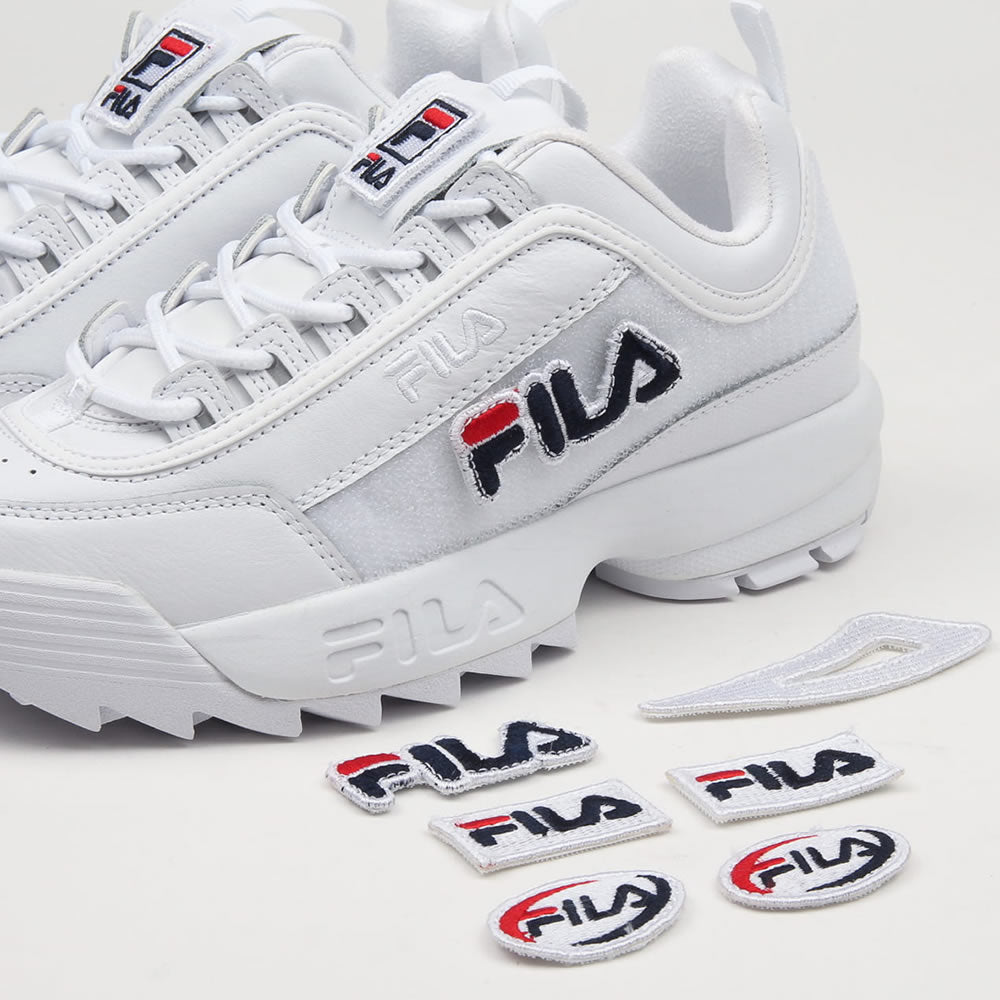 FILA Disruptor Sneaker Patches II Damen Schuhe Low Weiß