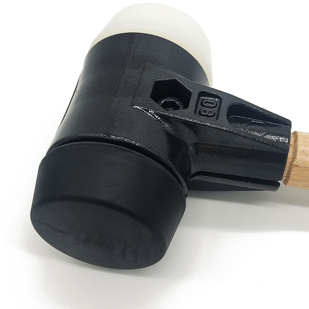 NoviPro Gummihammer Pflasterhammer Schonhammer 50/80 mm