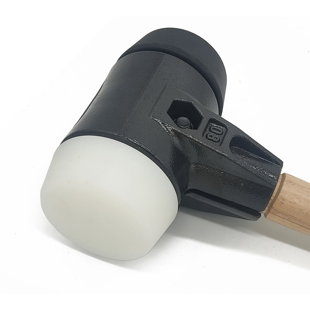 NoviPro Gummihammer Pflasterhammer Schonhammer 50/80 mm