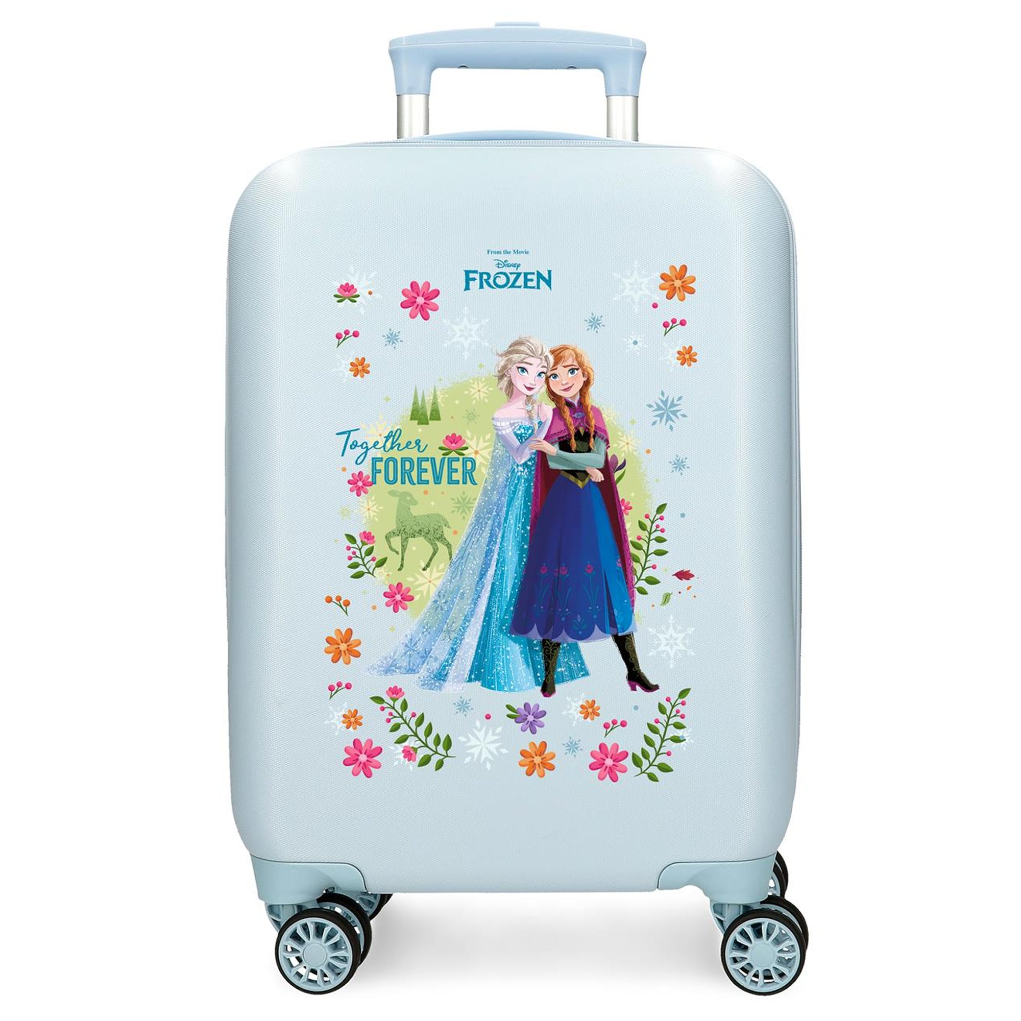 Frozen Kinder Koffer Trolley 50 cm – Hartschale Hellblau „Together Forever“
