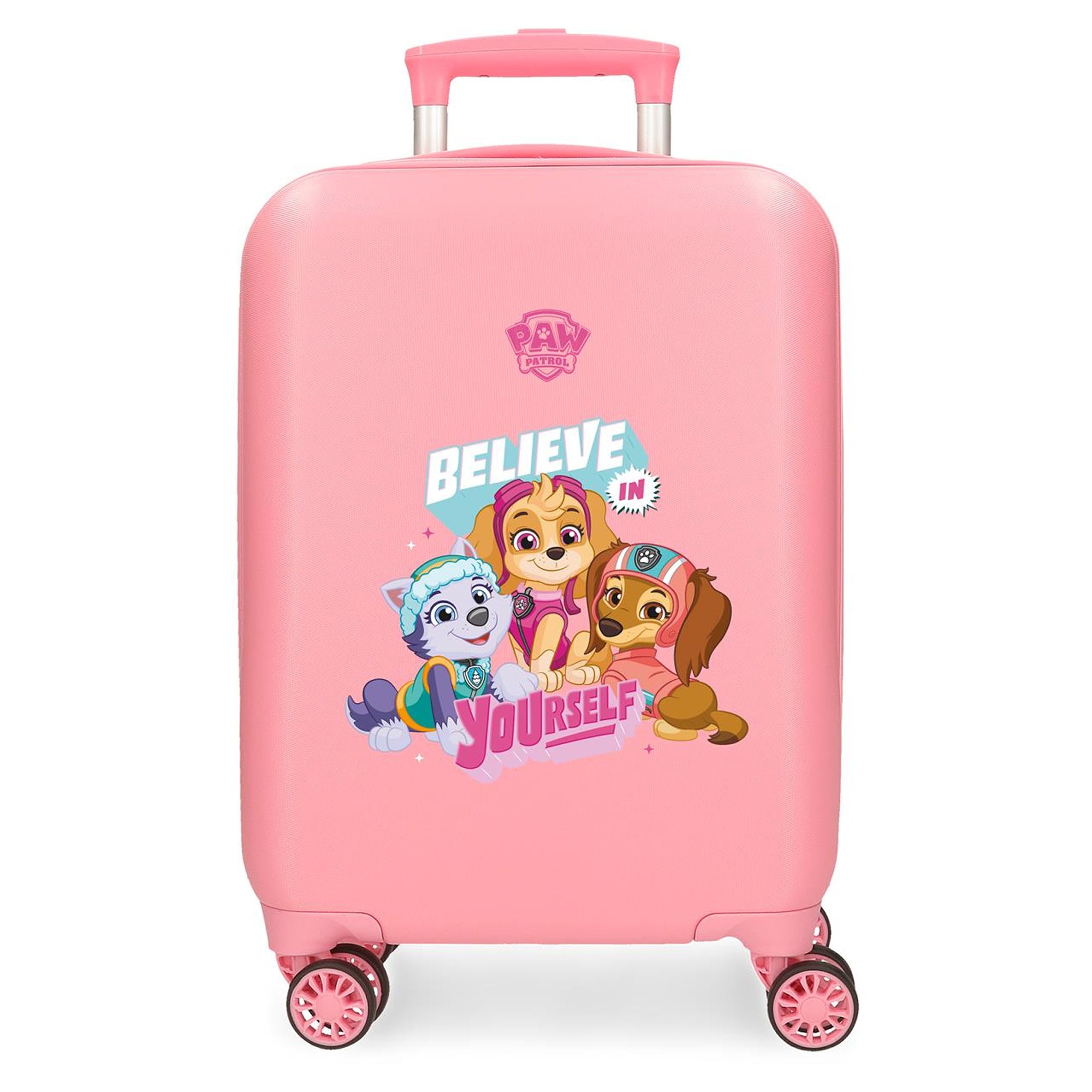 Paw Patrol Skye Kinderkoffer Trolley 50 cm – Hartschale Rosa „Believe in Yourself“