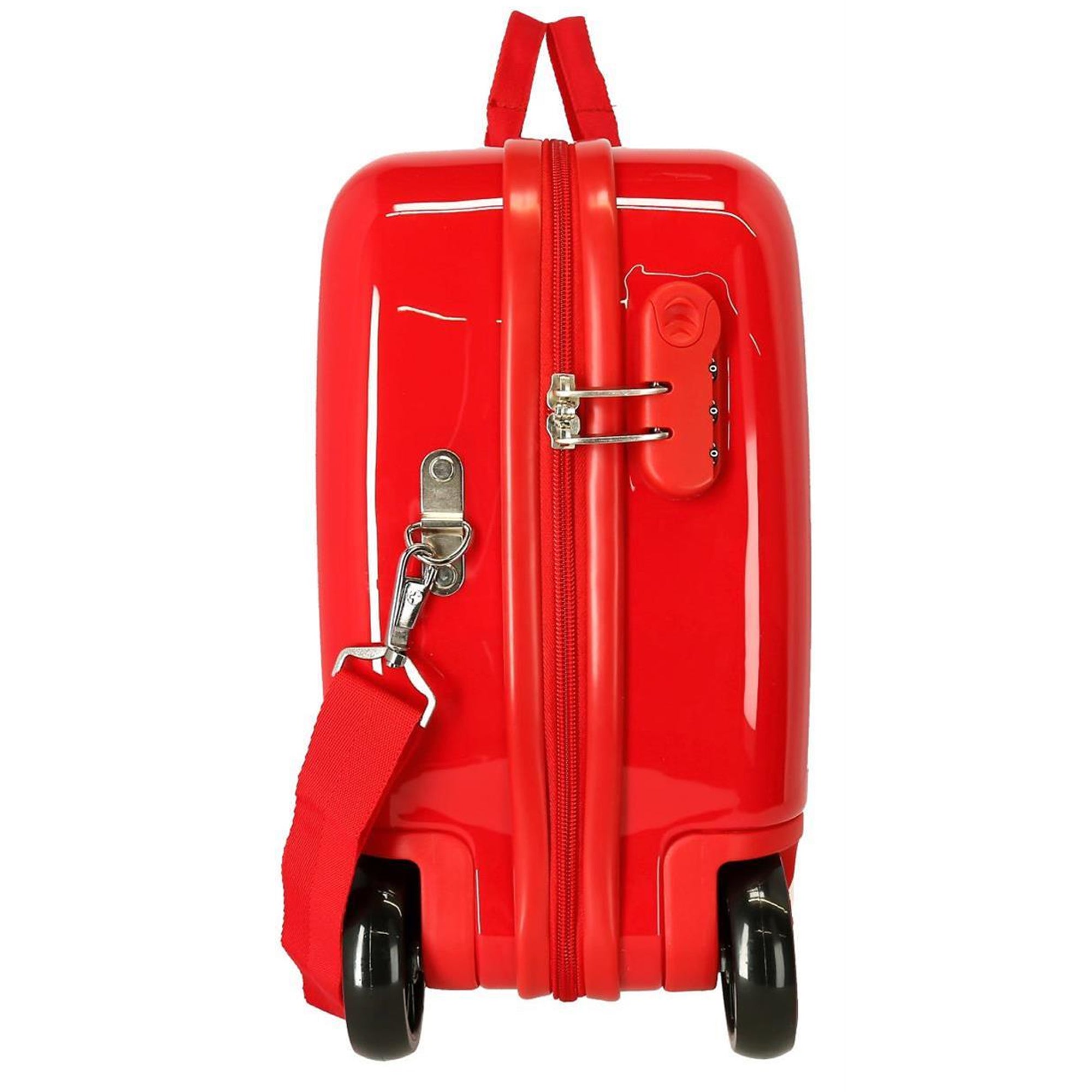 Cars Sitzkoffer Kinder – Hartschalen Ziehkoffer 34L Rot | Lightning McQueen