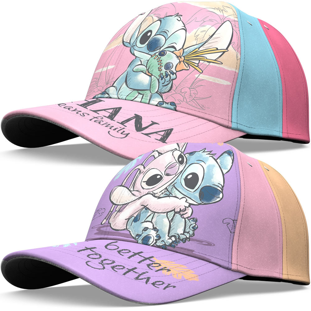 Disney Basecap Lilo & Stitch Kinder Cap – Verstellbar Mädchen Sonnenschutz
