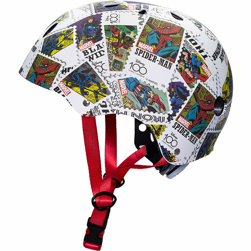 Marvel Skaterhelm Fahrradhelm Kinder Helm verstellbar 52 - 56 cm Stamps