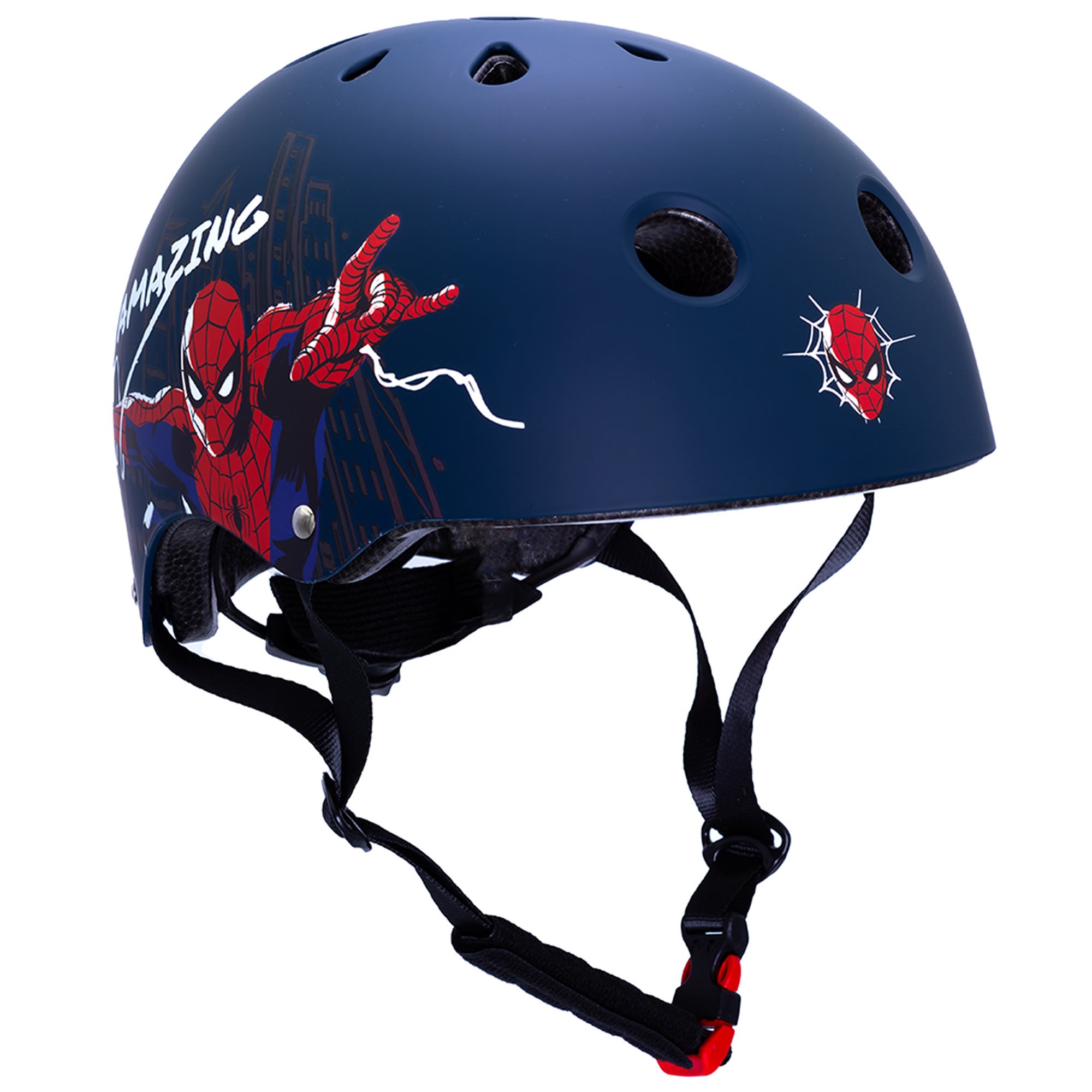 Spider-Man Skaterhelm Fahrradhelm Kinder Helm verstellbar 52 - 56 cm Blau