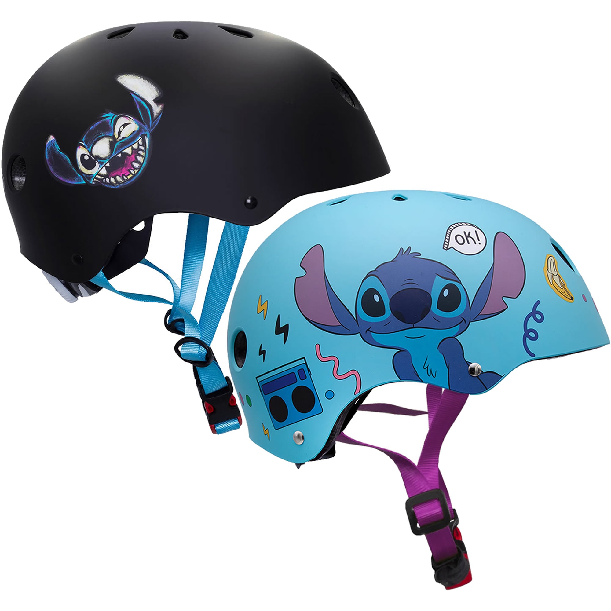Lilo & Stitch Fahrradhelm für Kinder – Skater Helm Sicher, Verstellbar (52-56 cm)