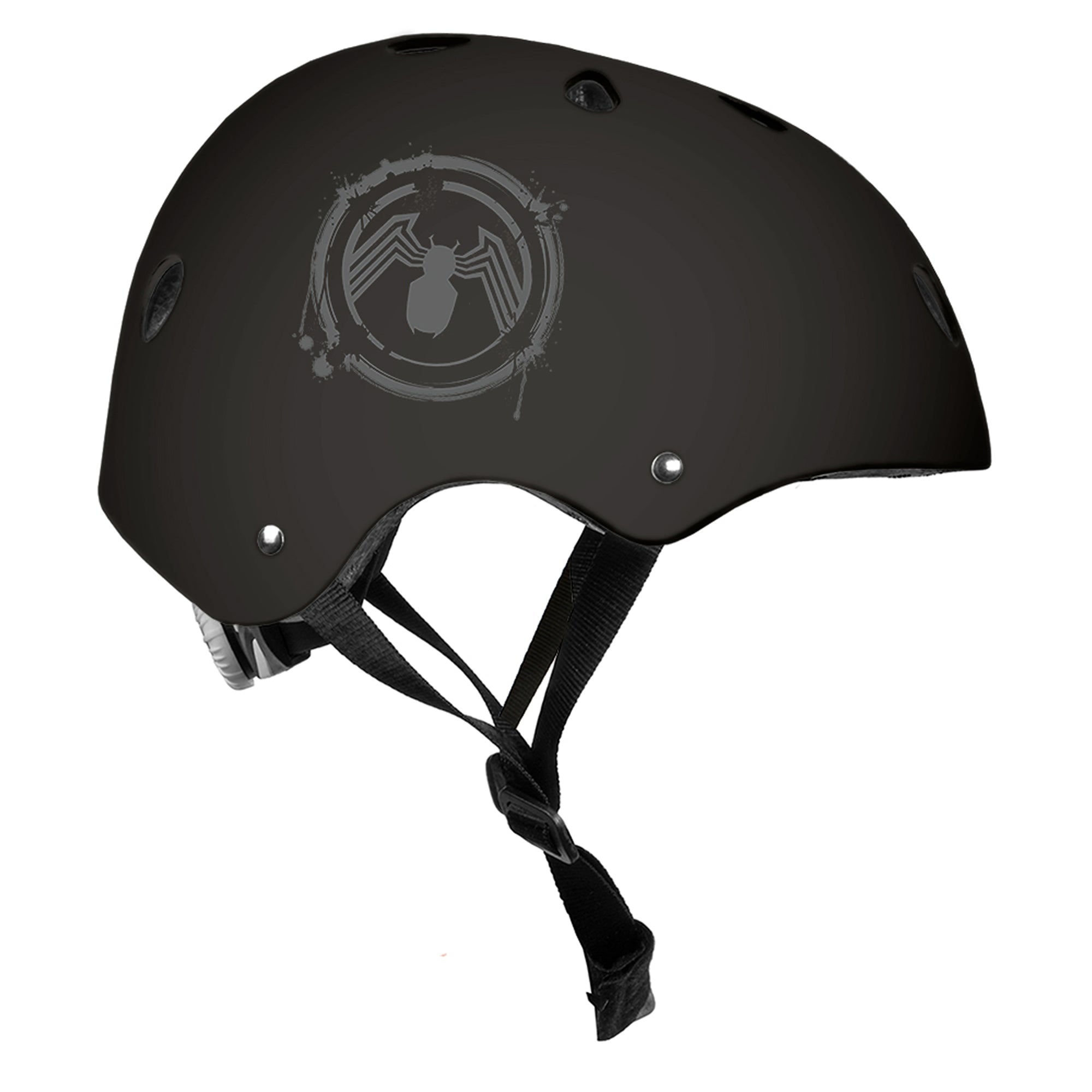 Marvel Venom Skaterhelm Kinder – Fahrradhelm verstellbar 52–56 cm Schwarz