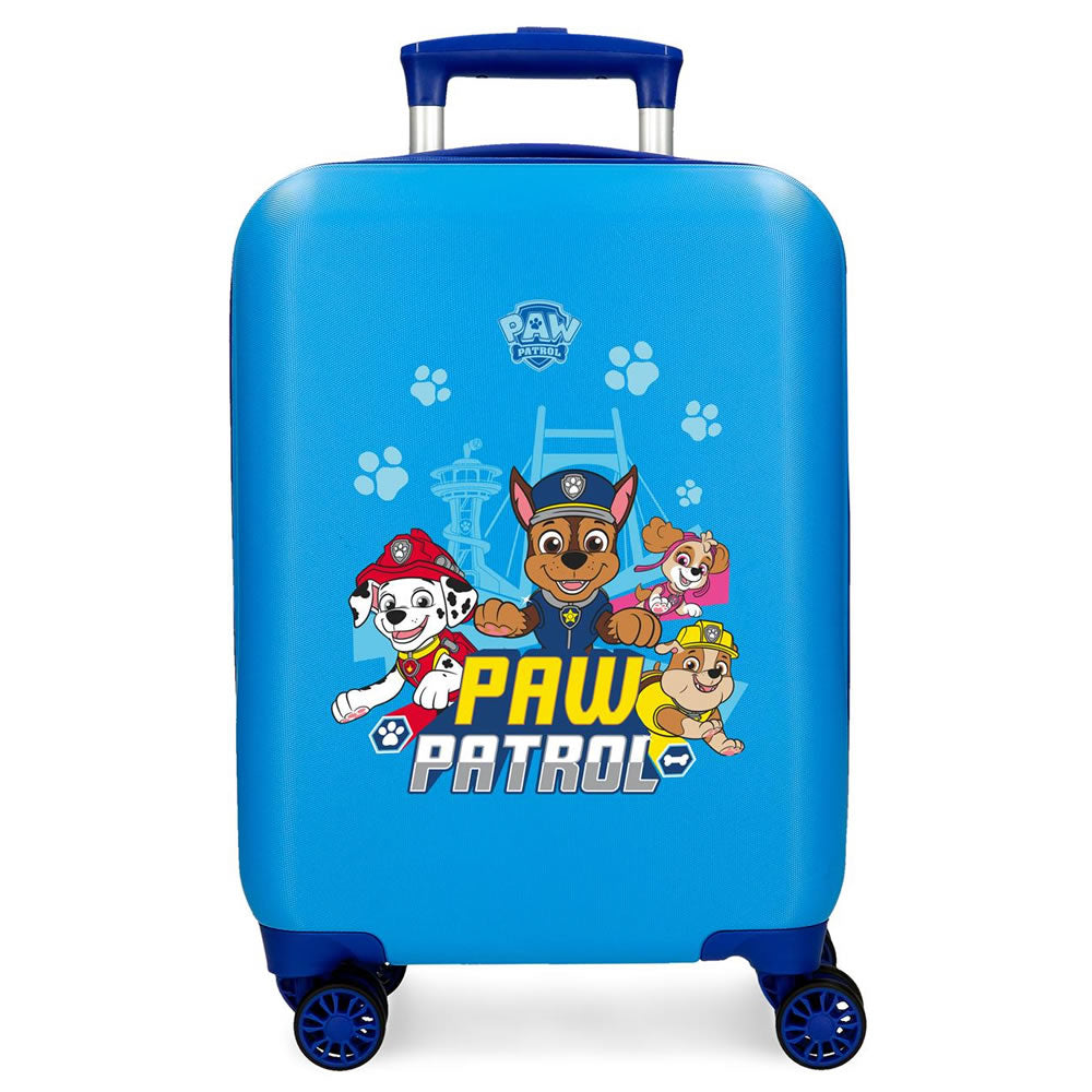 Paw Patrol Kinder Koffer Trolley 50 cm Blau – Hartschale mit Chase, Skye & Marshall