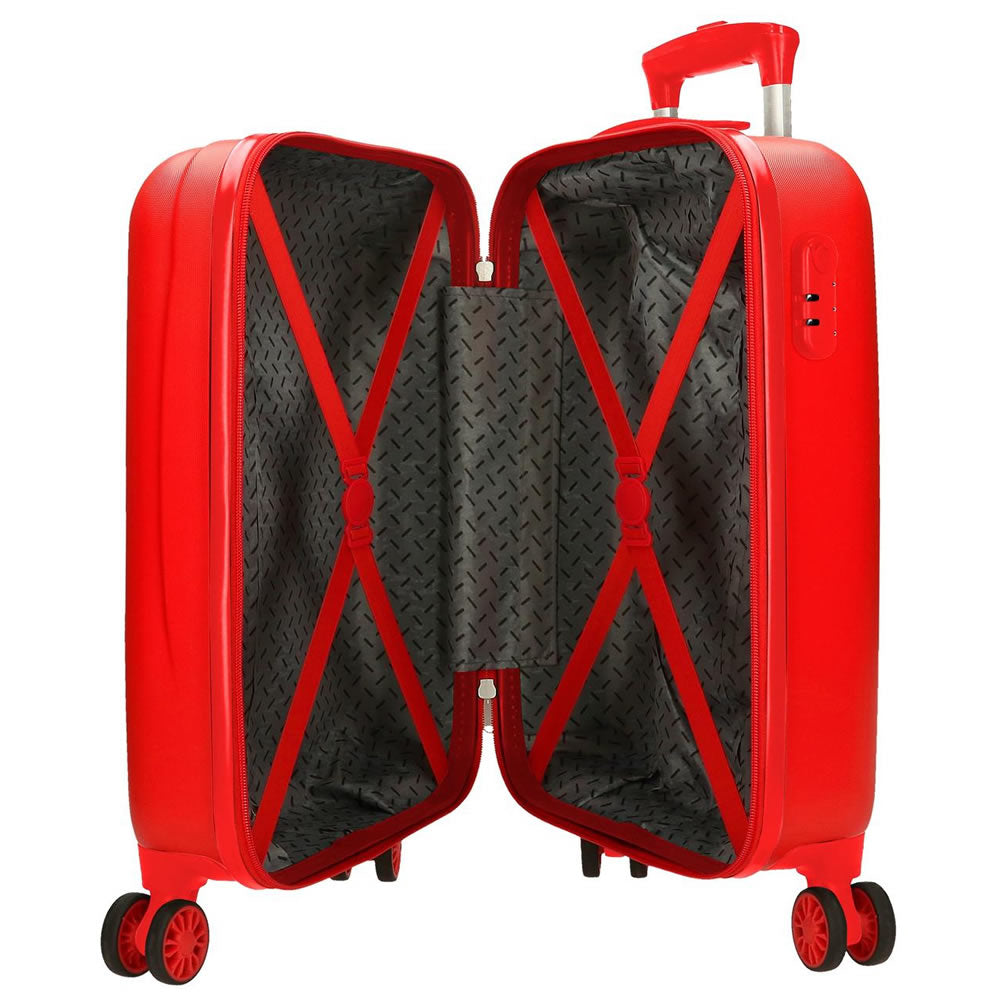 Spider-Man Kinder Koffer Trolley 50 cm – Hartschale Rot