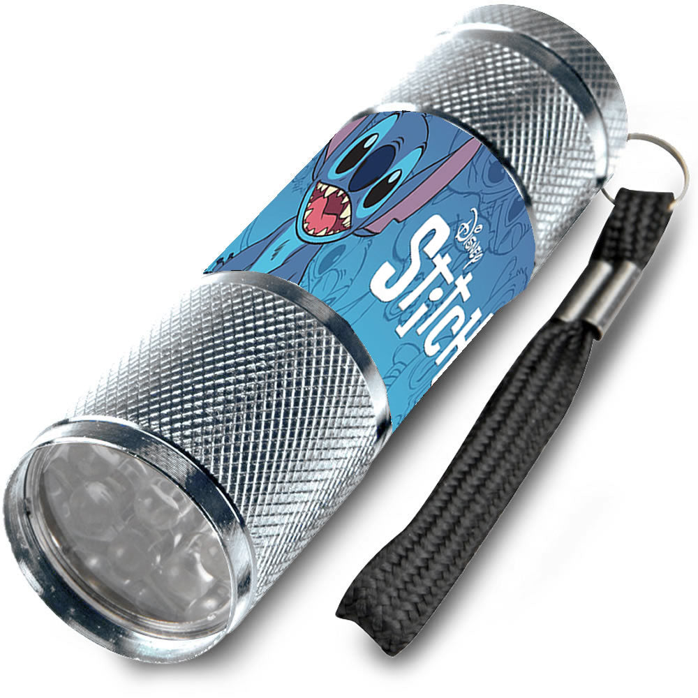 Lilo & Stitch Taschenlampe LED – Kompakte Aluminium Lampe mit Trageband für Kinder