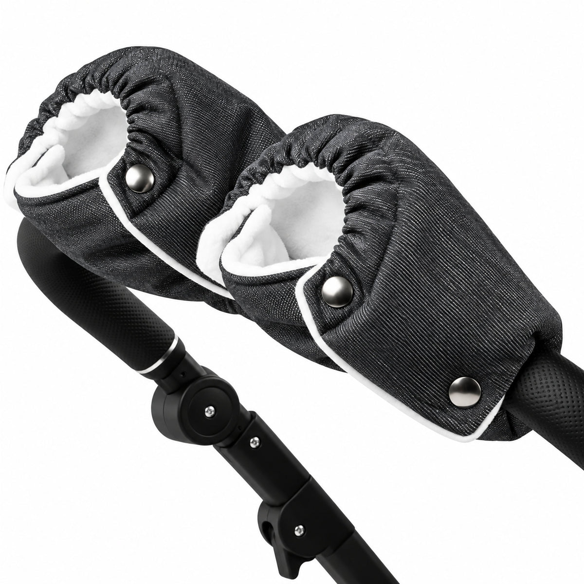 Kinderwagen Handschuhe Schwarz – Handwärmer mit Fleece