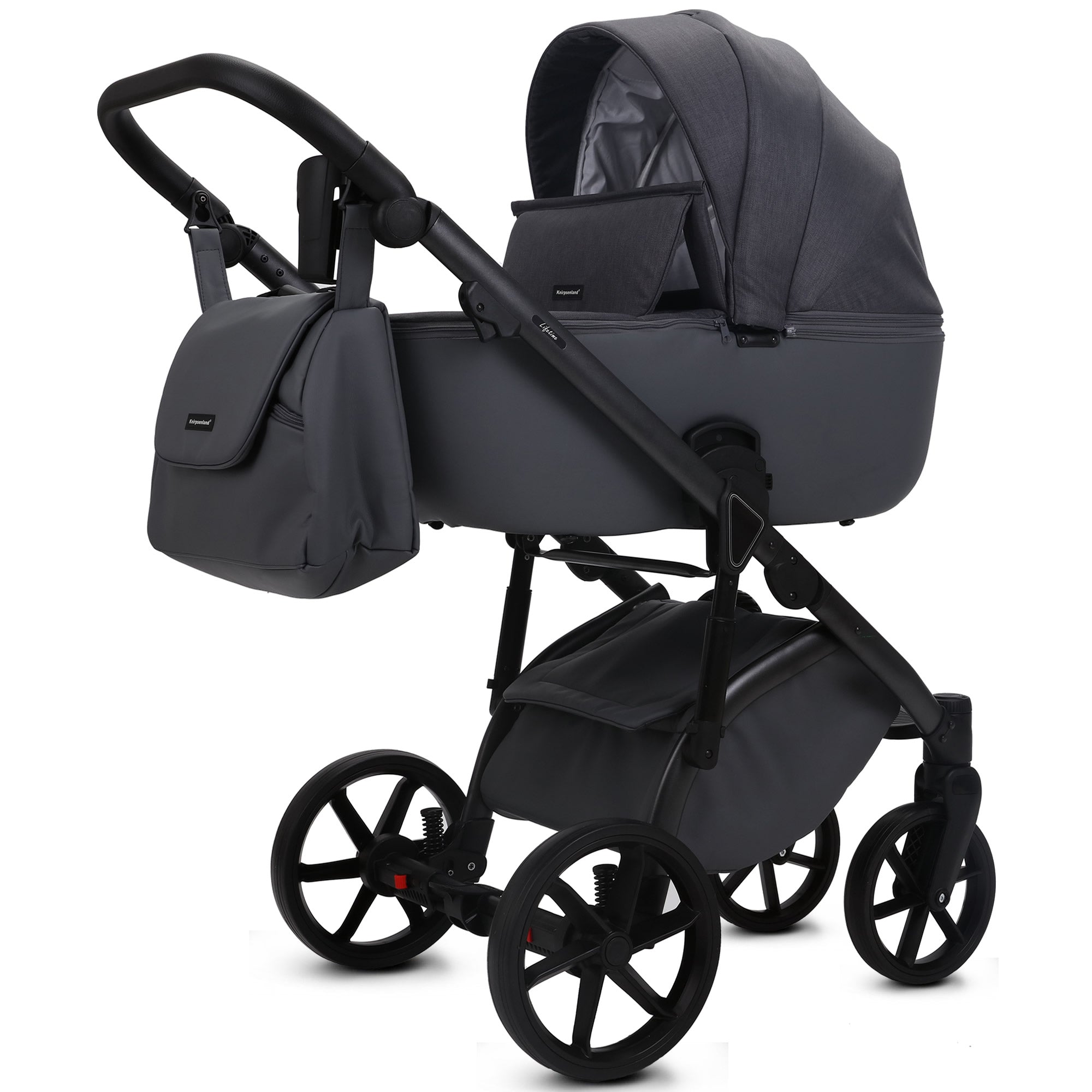 Knirpsenland Lifetime Kinderwagen – Stone Grey (Stone Edition)