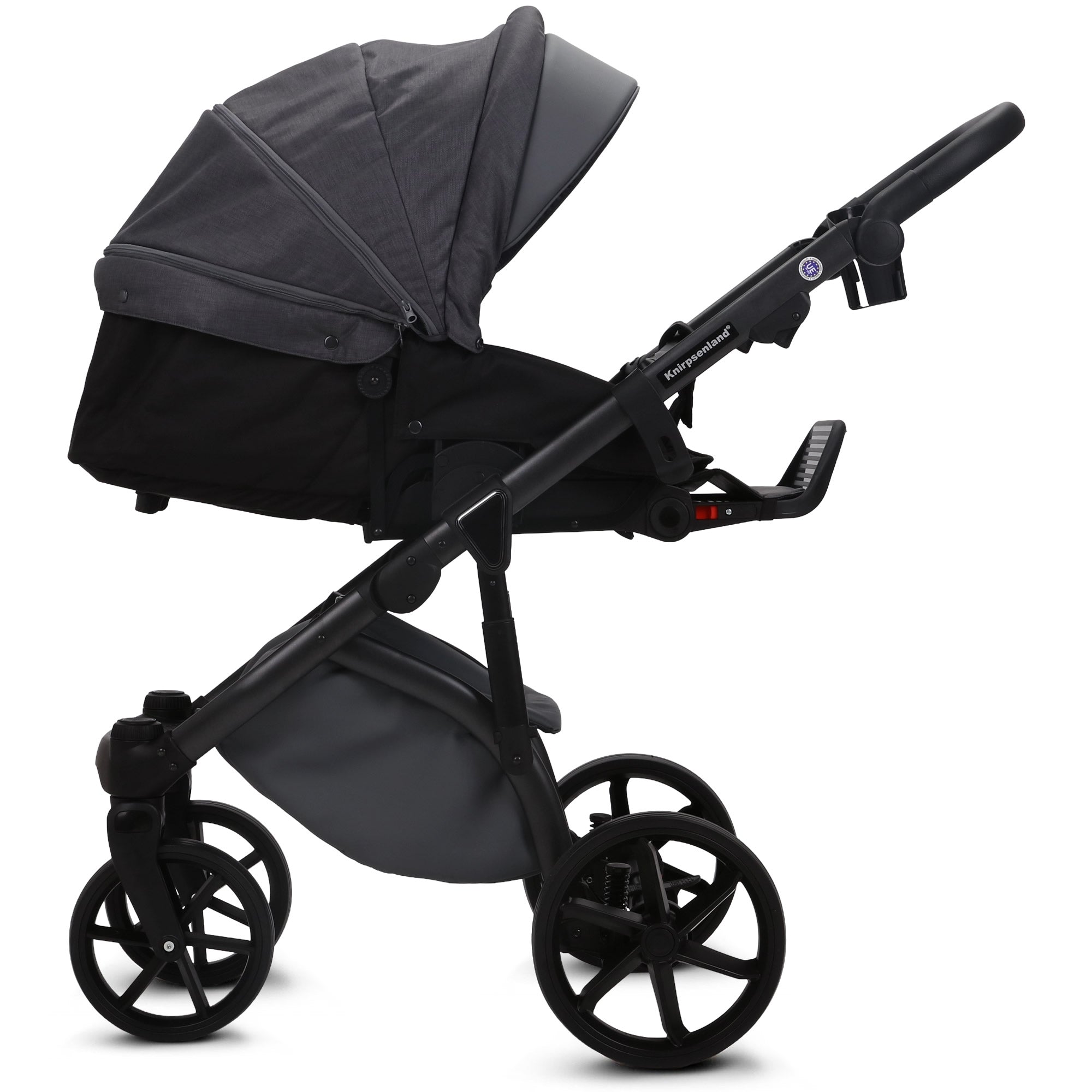 Knirpsenland Lifetime Kinderwagen – Stone Grey (Stone Edition)