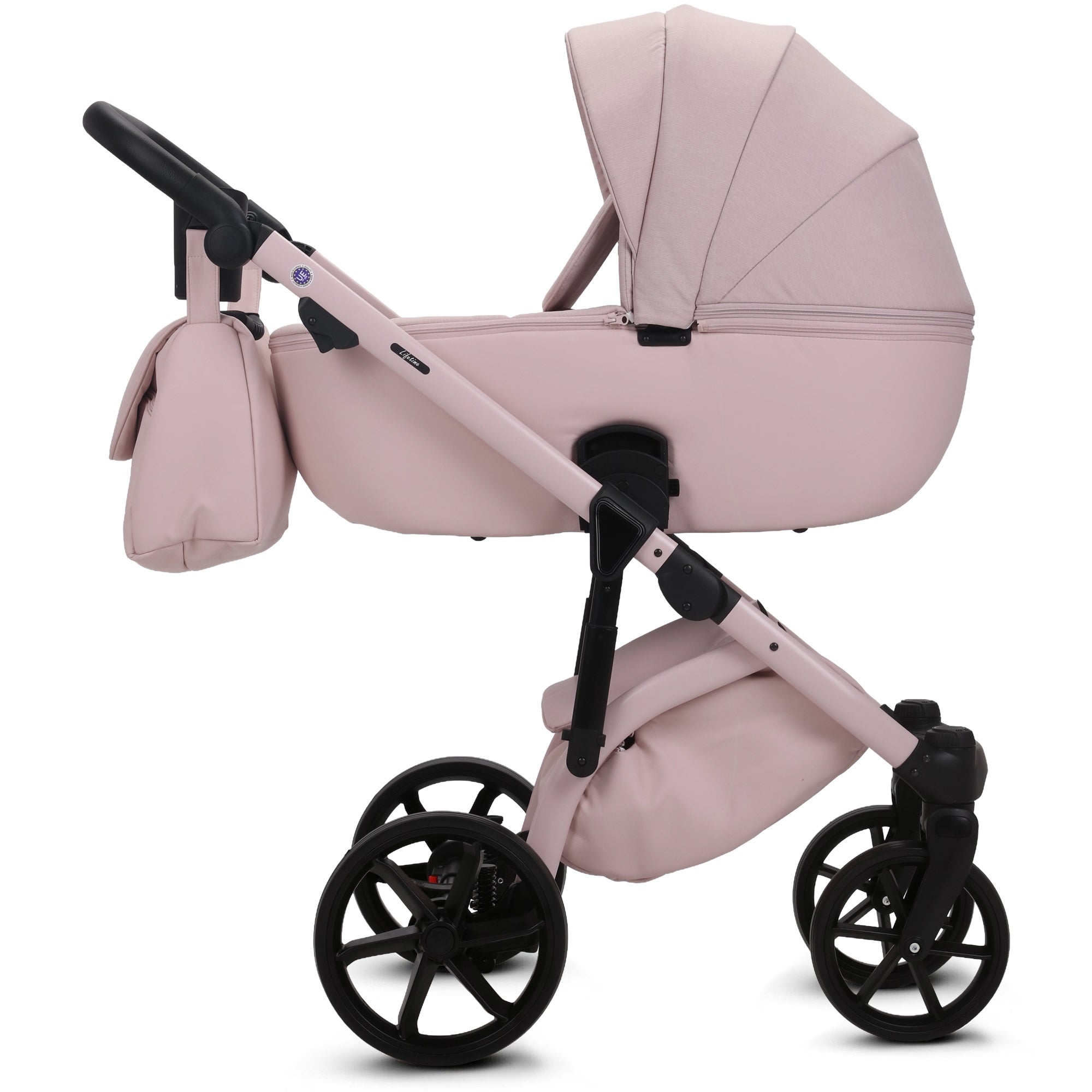 Knirpsenland Lifetime 2.0 – Rosa | Traumhafter Kombi-Kinderwagen für kleine Prinzessinnen