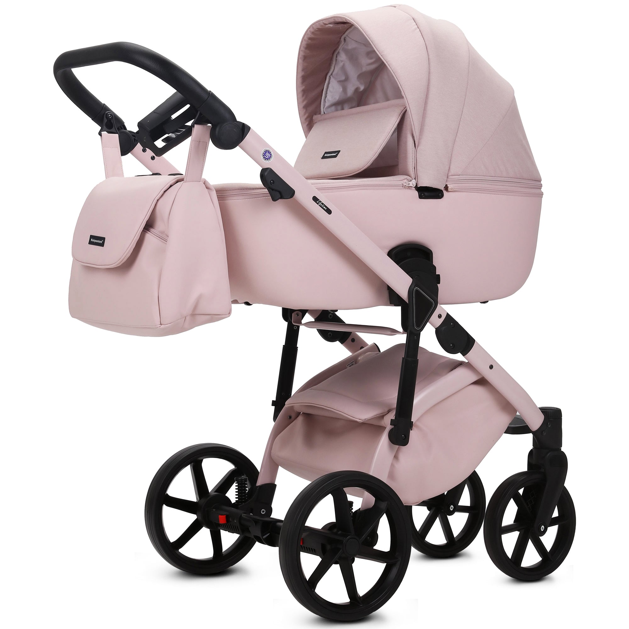 Knirpsenland Lifetime Kinderwagen – Rosa (Rose Elegance Edition)