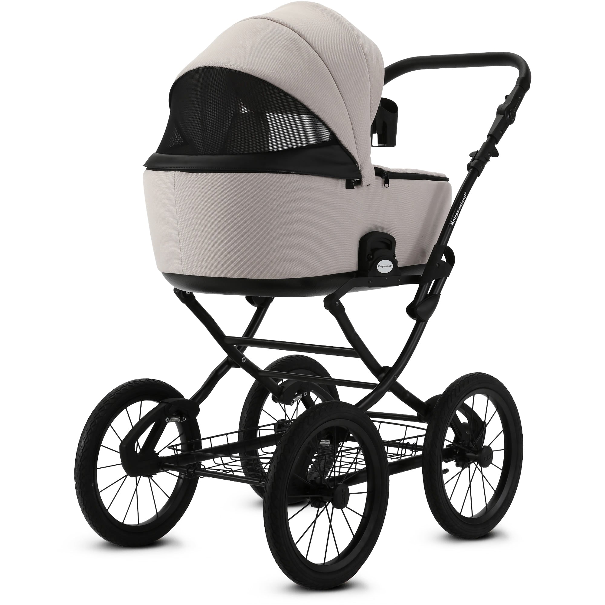 Knirpsenland Retro Style 2.0 Kinderwagen Hellbeige – neutral für Jungen & Mädchen