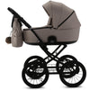 Knirpsenland Retro Style 2.0 Kinderwagen Cappuccino – Edler Kombikinderwagen in Braunbeige