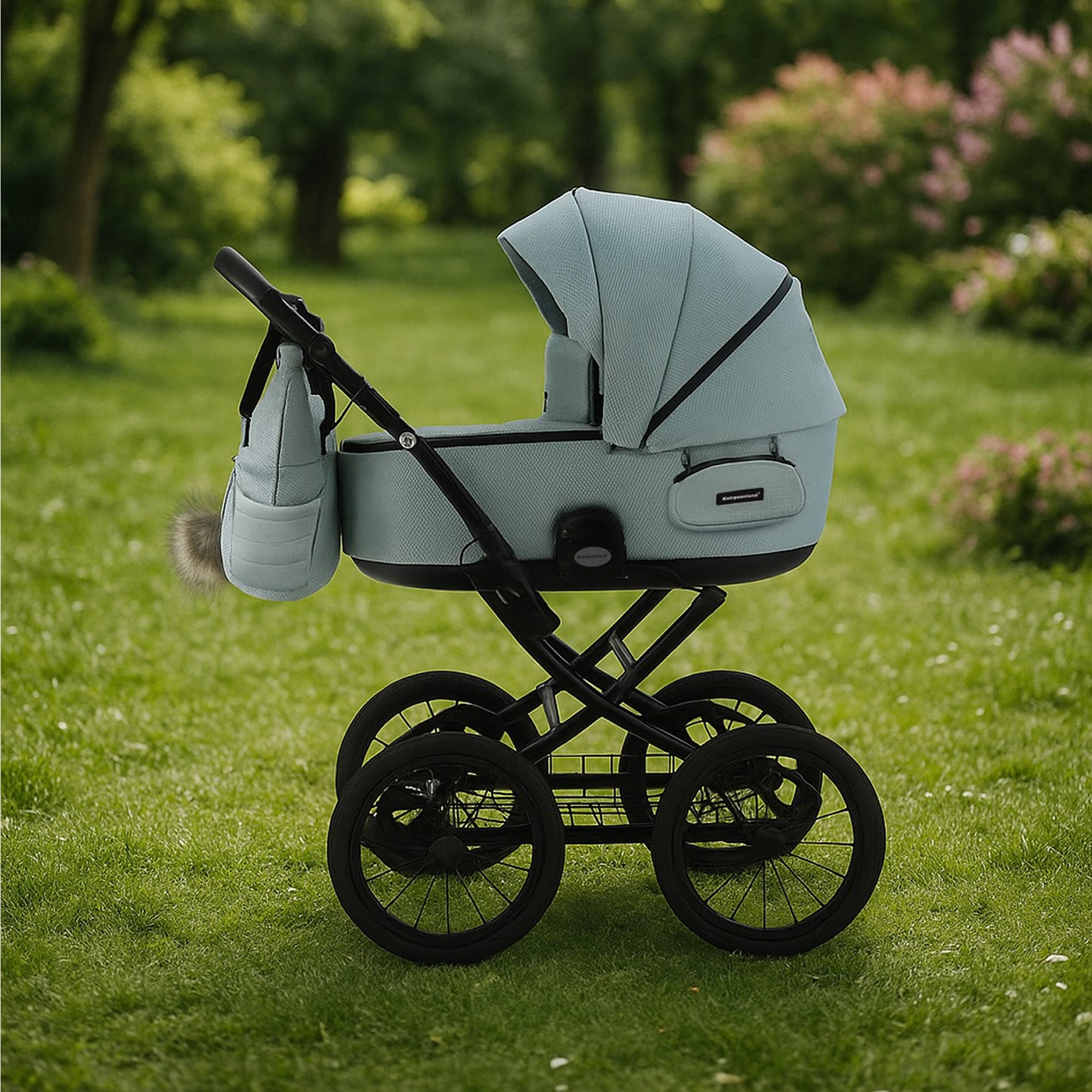 Knirpsenland Retro Style 2.0 Kinderwagen Mint – Moderner 2in1 Kombikinderwagen
