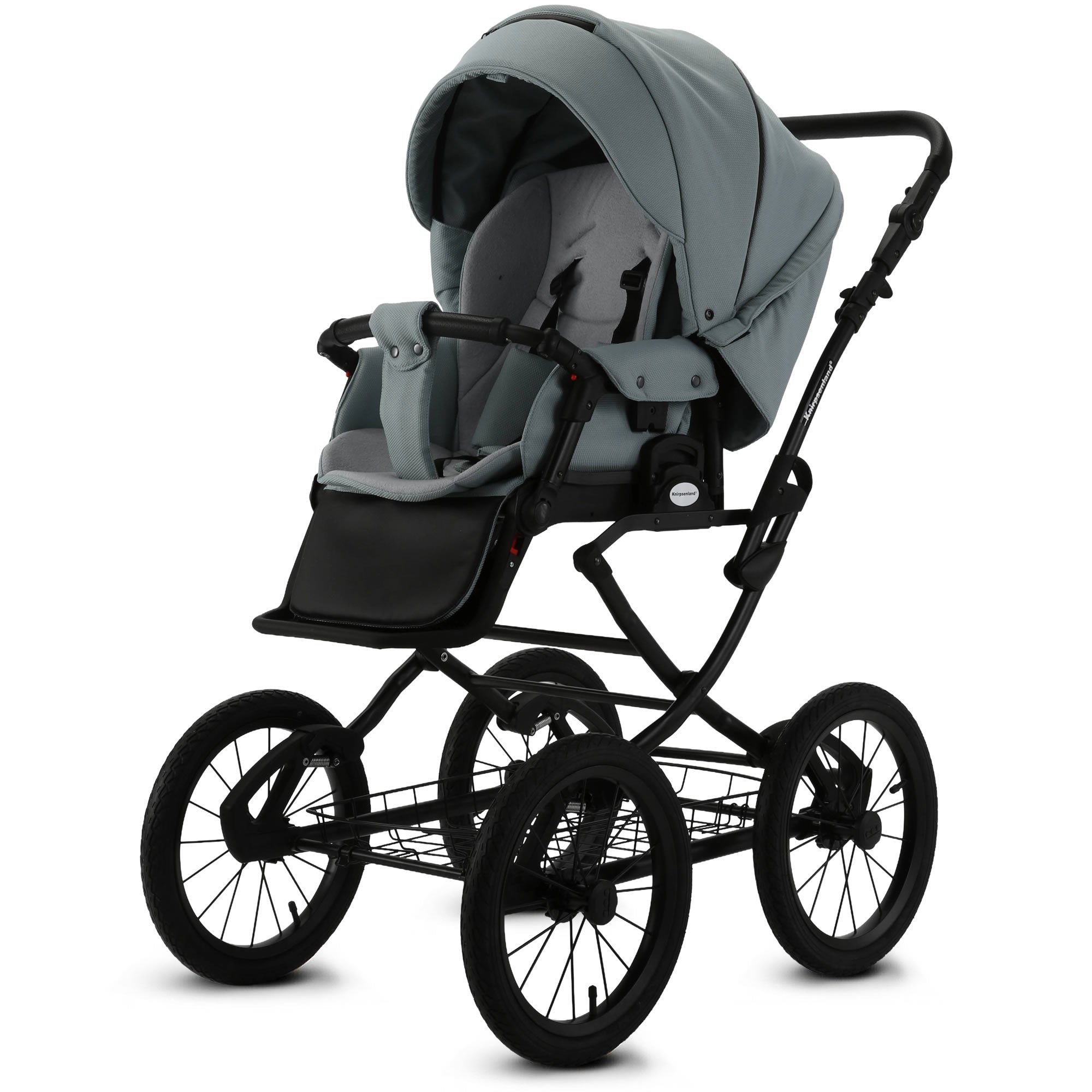 Knirpsenland Retro Style 2.0 Kinderwagen Mint – Moderner 2in1 Kombikinderwagen