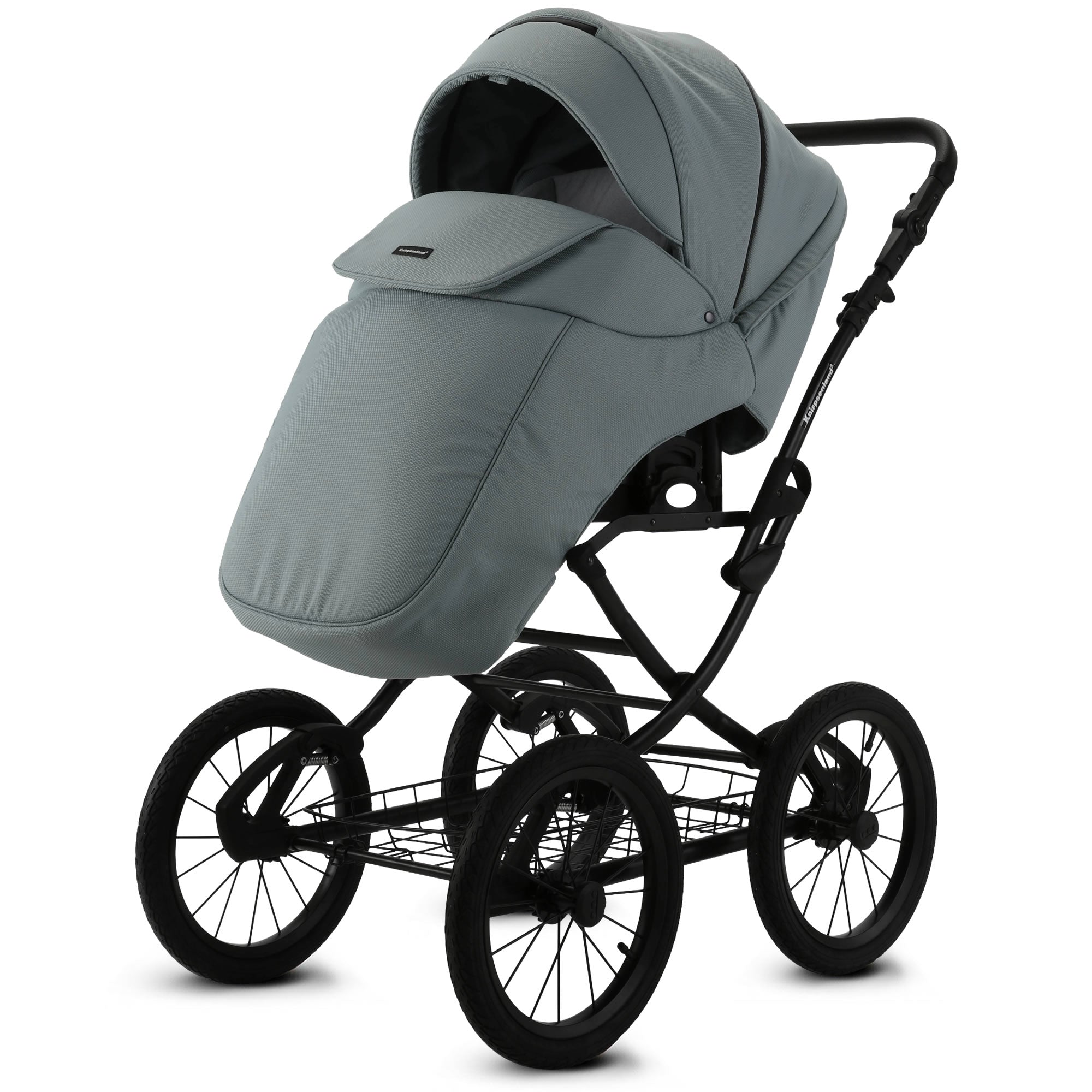 Knirpsenland Retro Style 2.0 Kinderwagen Mint – Moderner 2in1 Kombikinderwagen
