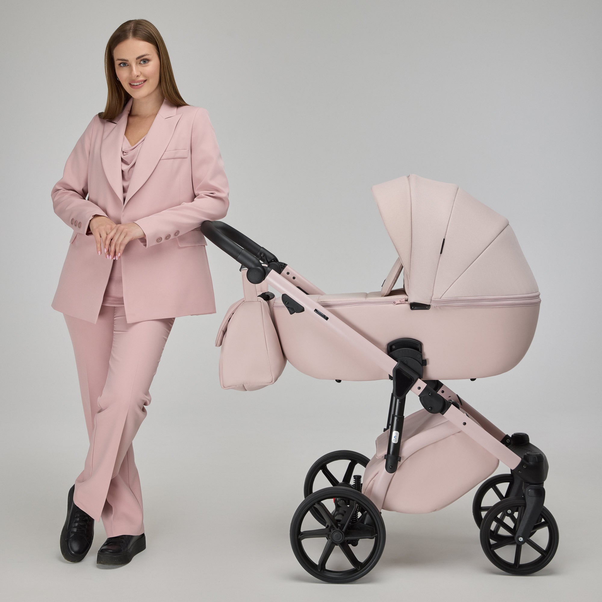 Knirpsenland Lifetime 2.0 – Rosa | Traumhafter Kombi-Kinderwagen für kleine Prinzessinnen