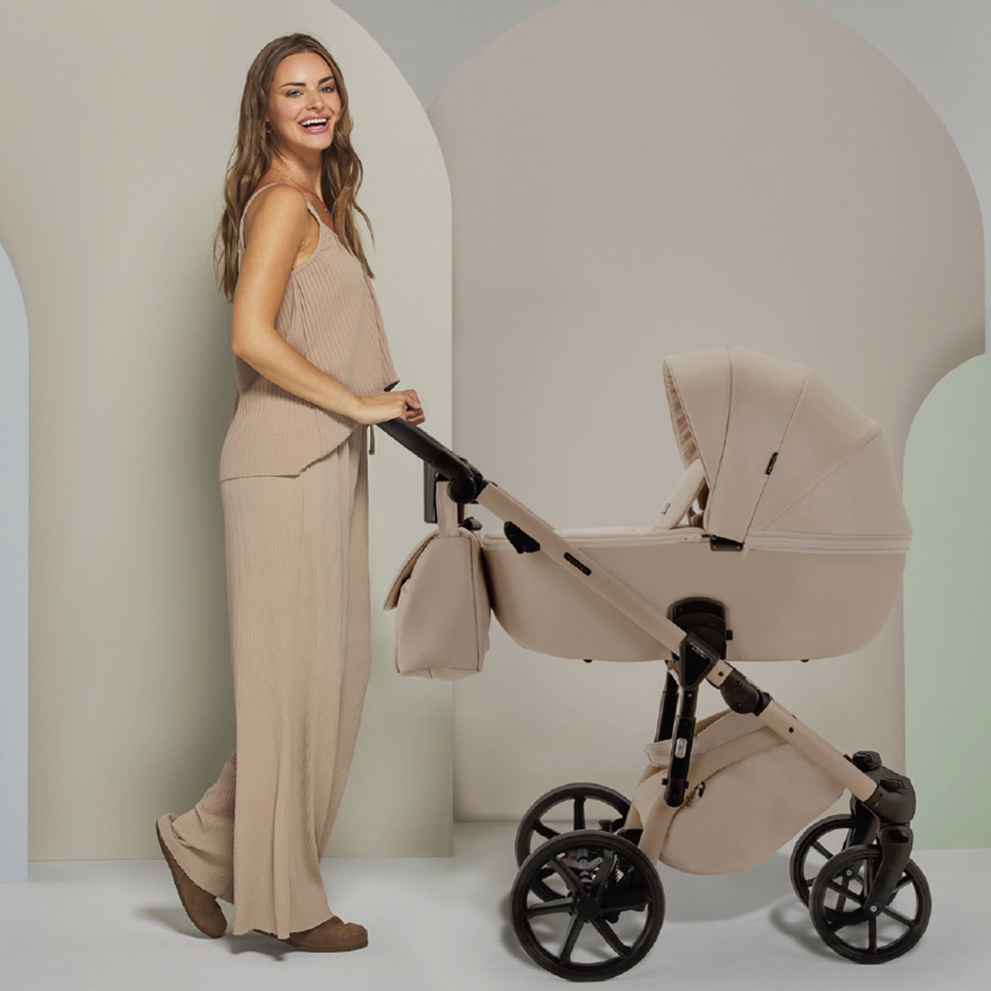 Knirpsenland Lifetime Kinderwagen – Beige (Vanilla Cream Edition)
