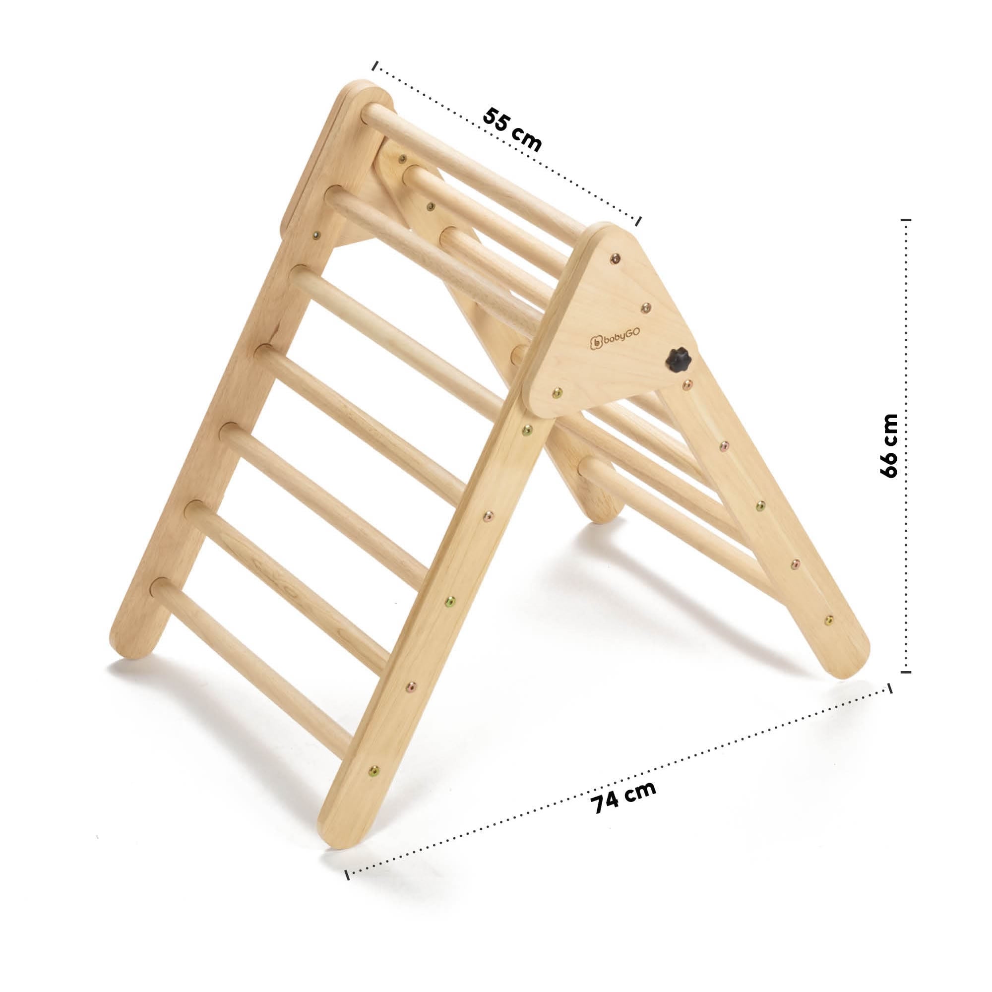 Klettergerüst Kletterdreieck Rutsche Kletterbogen Wippe 3in1 Montessori
