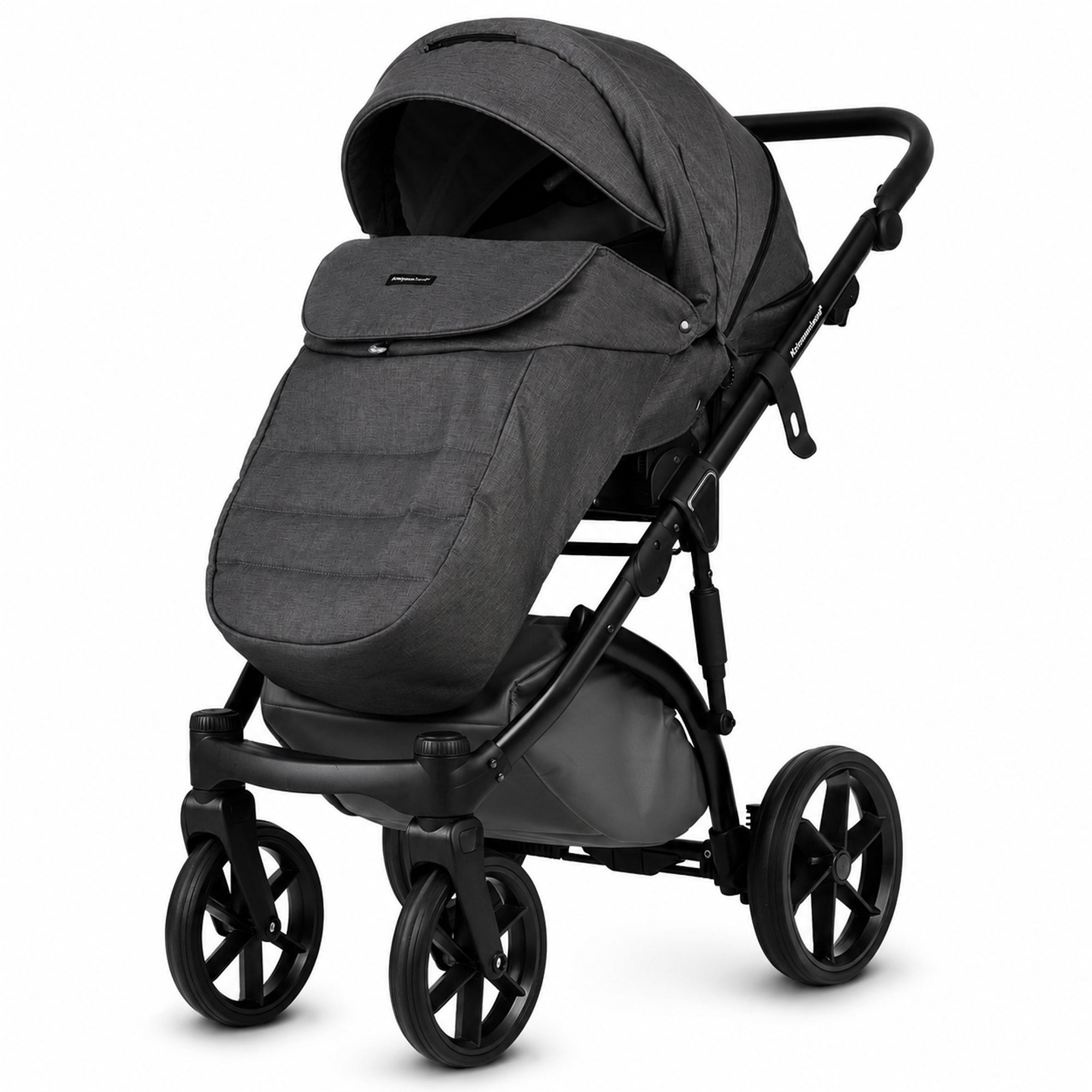 Knirpsenland Valencia Anthrazit – Kombi-Kinderwagen 2in1 mit Babywanne & Sportsitz