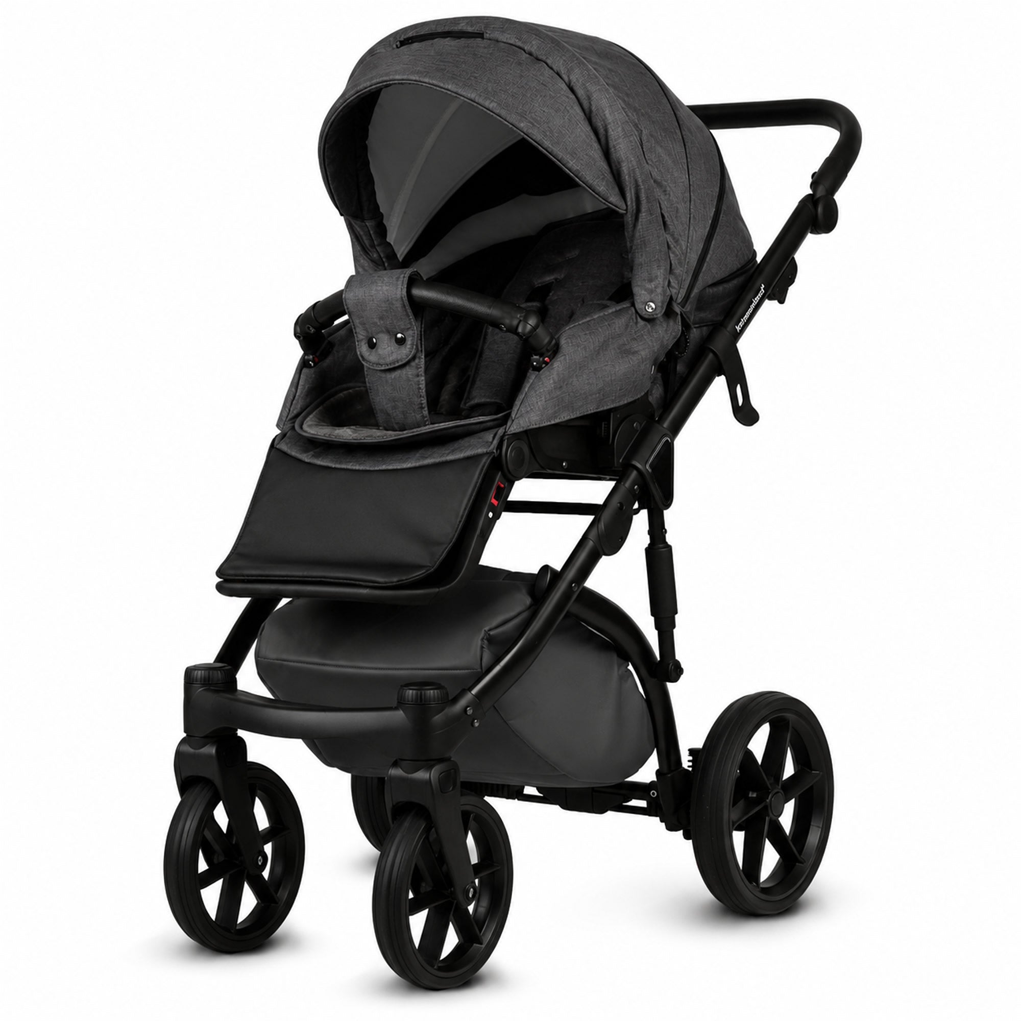Knirpsenland Valencia Anthrazit – Kombi-Kinderwagen 2in1 mit Babywanne & Sportsitz