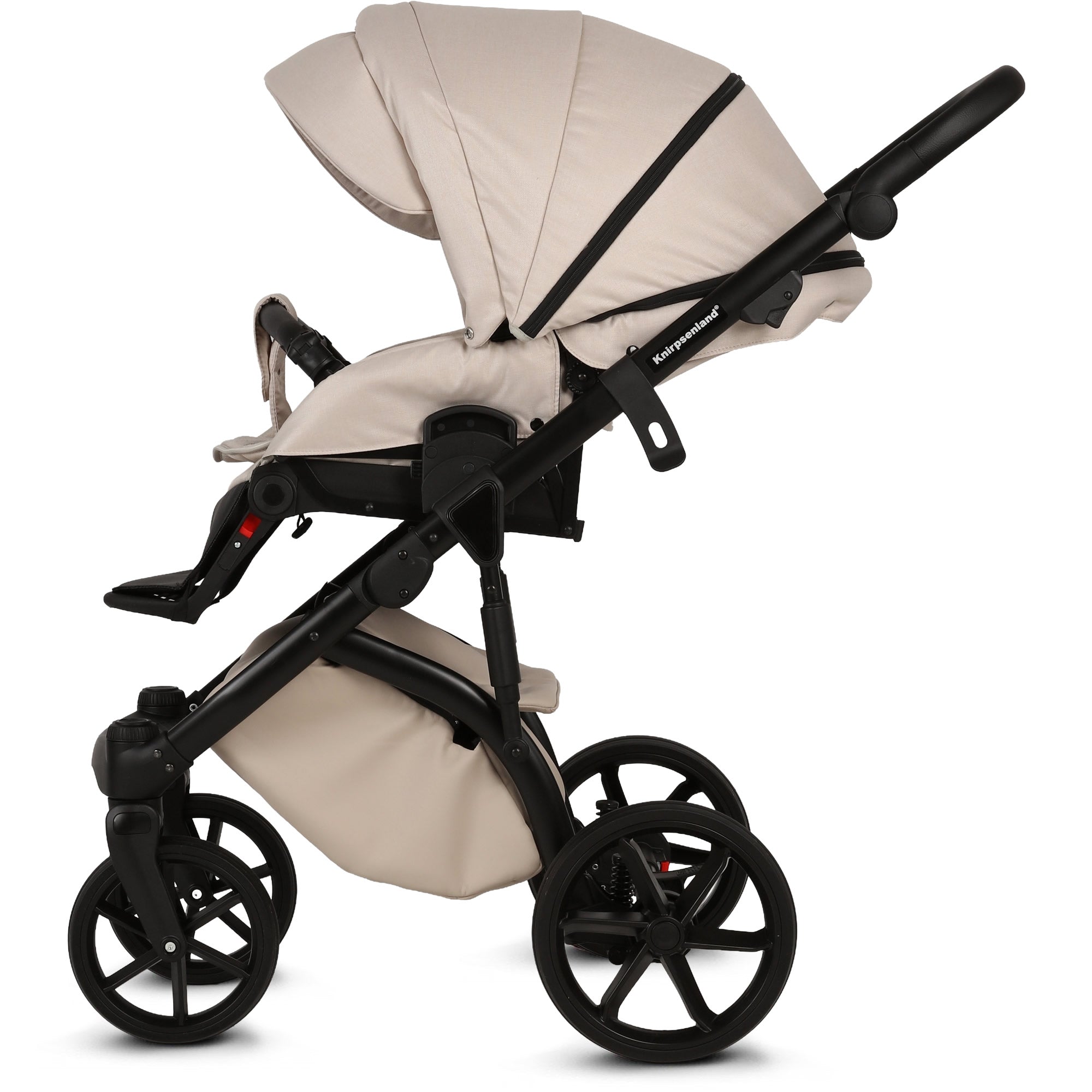Knirpsenland Valencia Beige – Kombi-Kinderwagen 2in1 mit Babywanne & Sportsitz