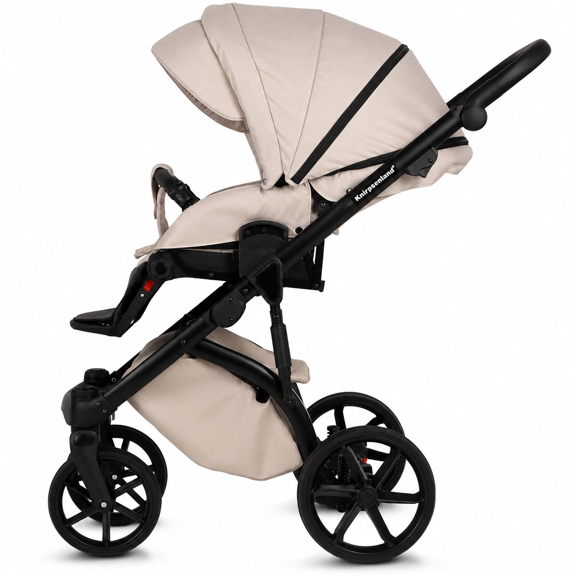 Knirpsenland Valencia Beige – Kombi-Kinderwagen 2in1 mit Babywanne & Sportsitz