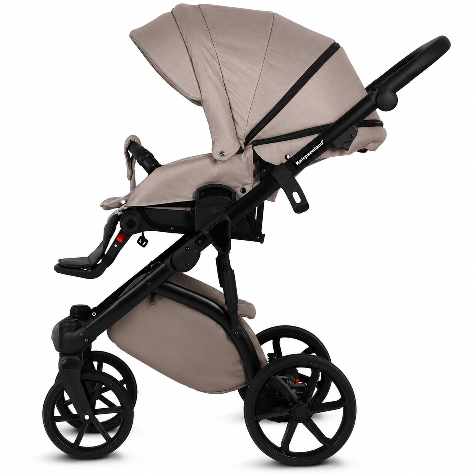 Knirpsenland Valencia Cappuccino – Kombi-Kinderwagen 2in1 mit Babywanne & Sportsitz
