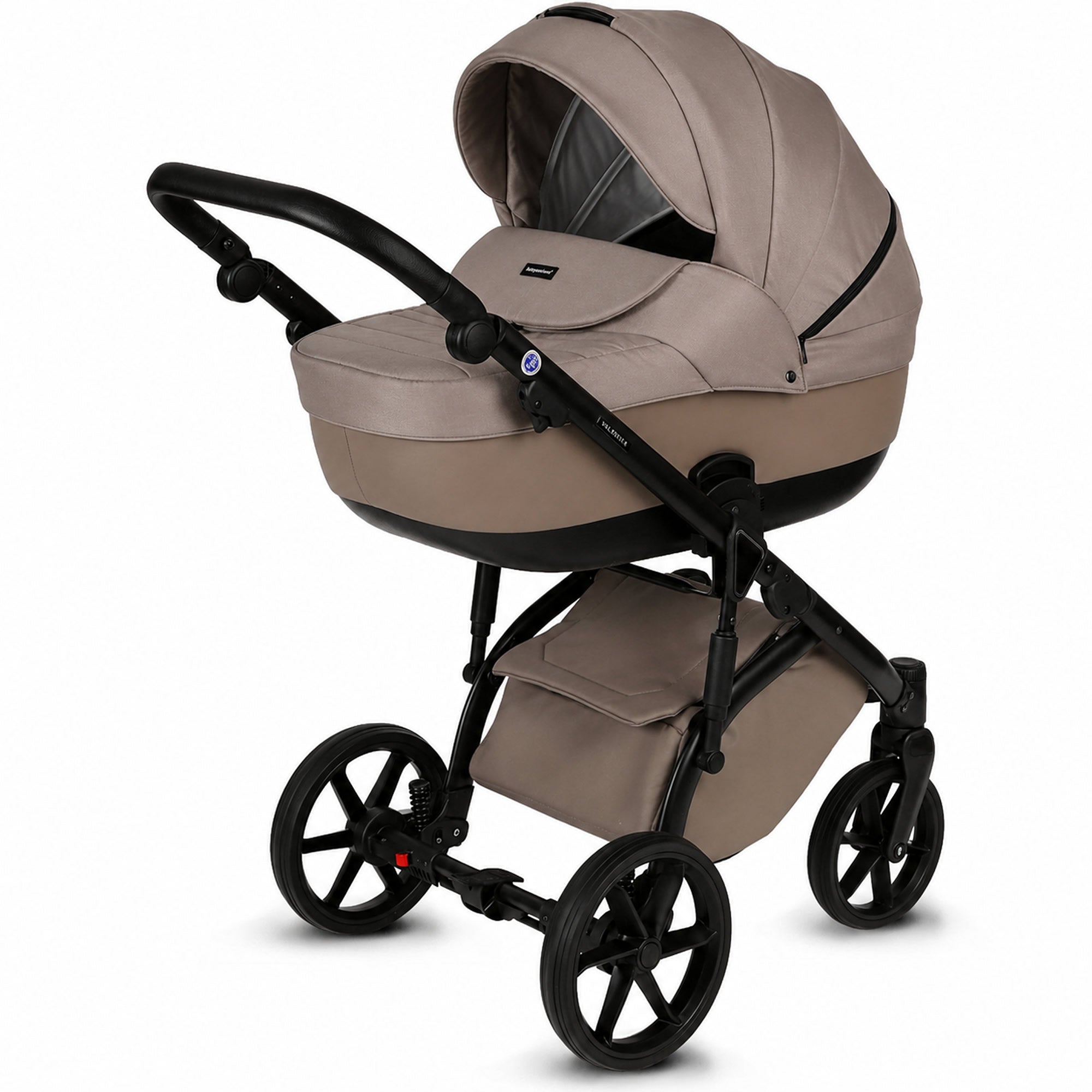 Knirpsenland Valencia Cappuccino – Kombi-Kinderwagen 2in1 mit Babywanne & Sportsitz