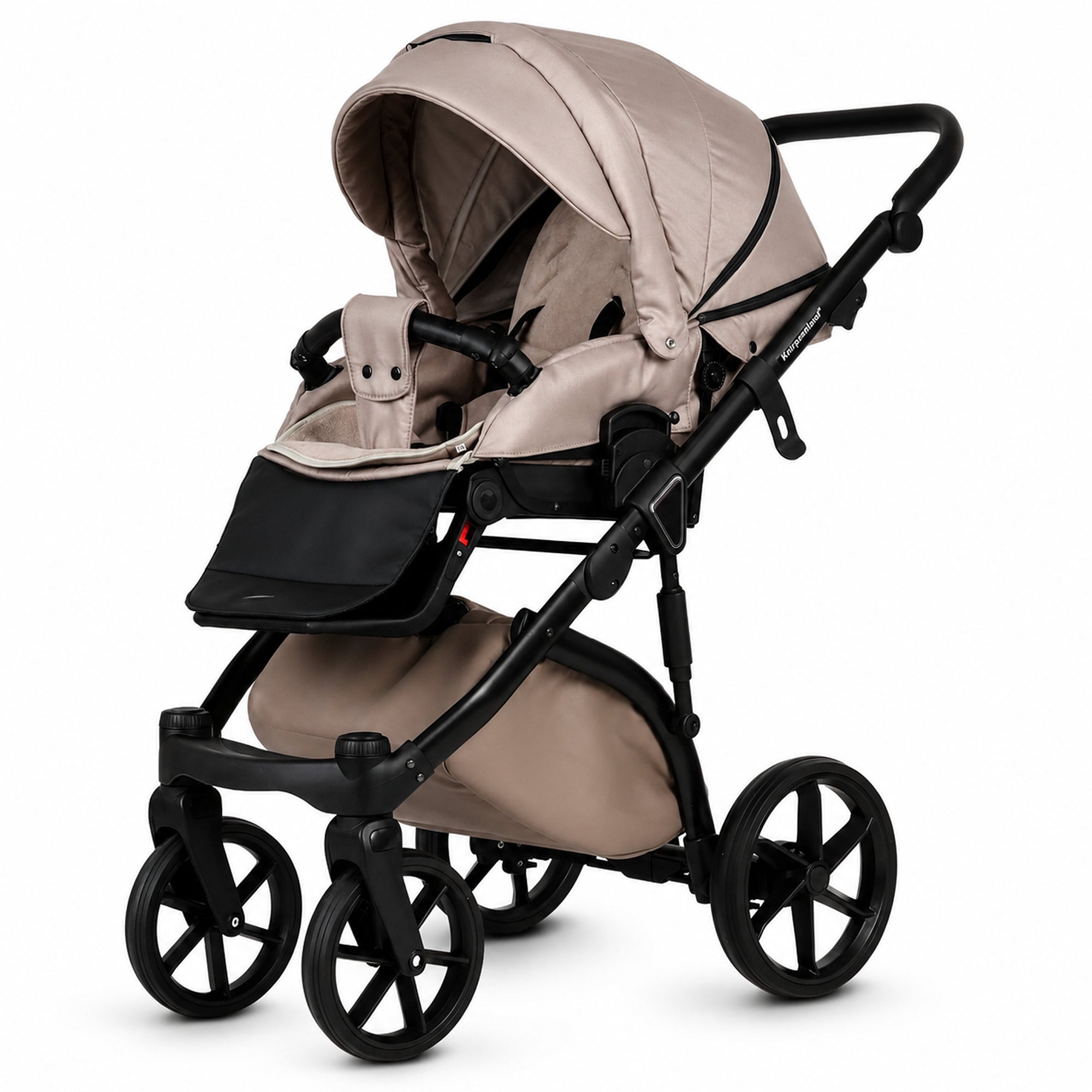 Knirpsenland Valencia Cappuccino – Kombi-Kinderwagen 2in1 mit Babywanne & Sportsitz