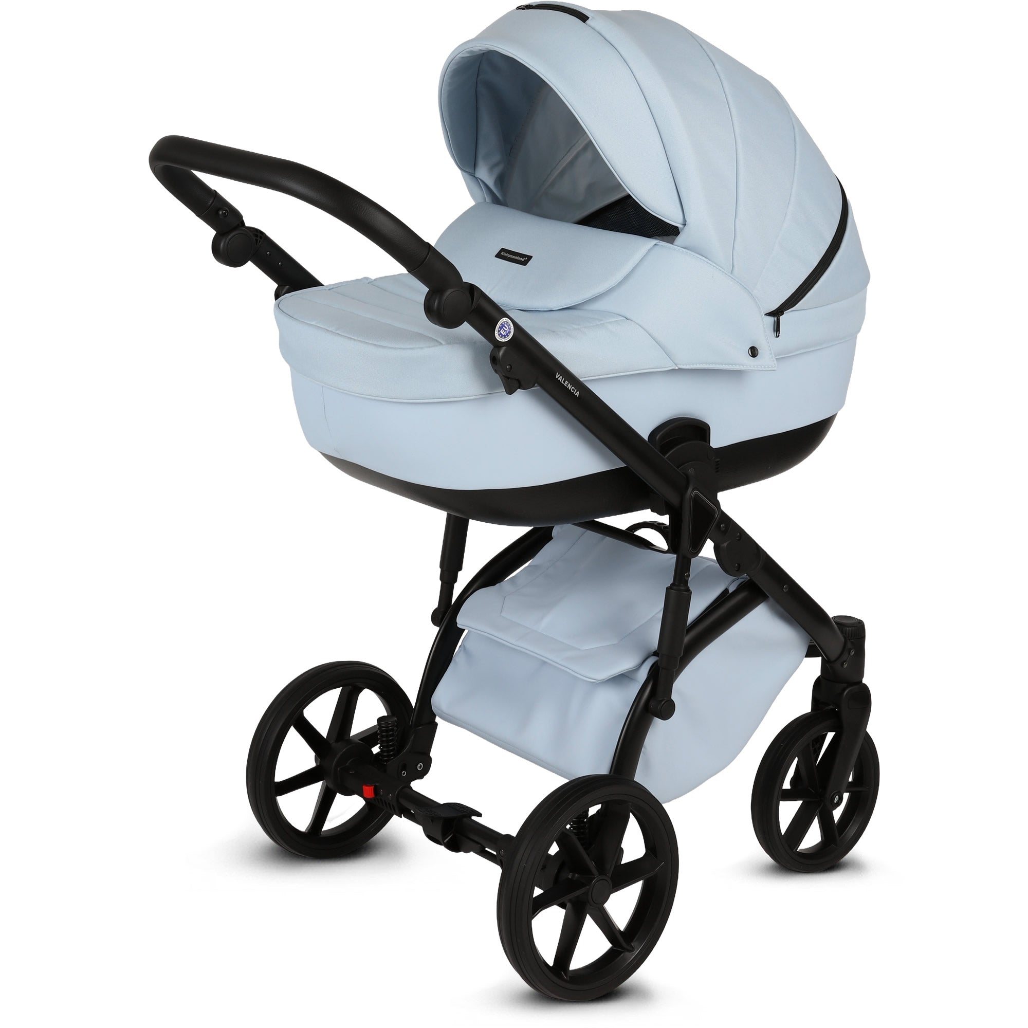 Knirpsenland Valencia Sky (Hellblau) – Kombi-Kinderwagen 2in1 mit Babywanne & Sportsitz