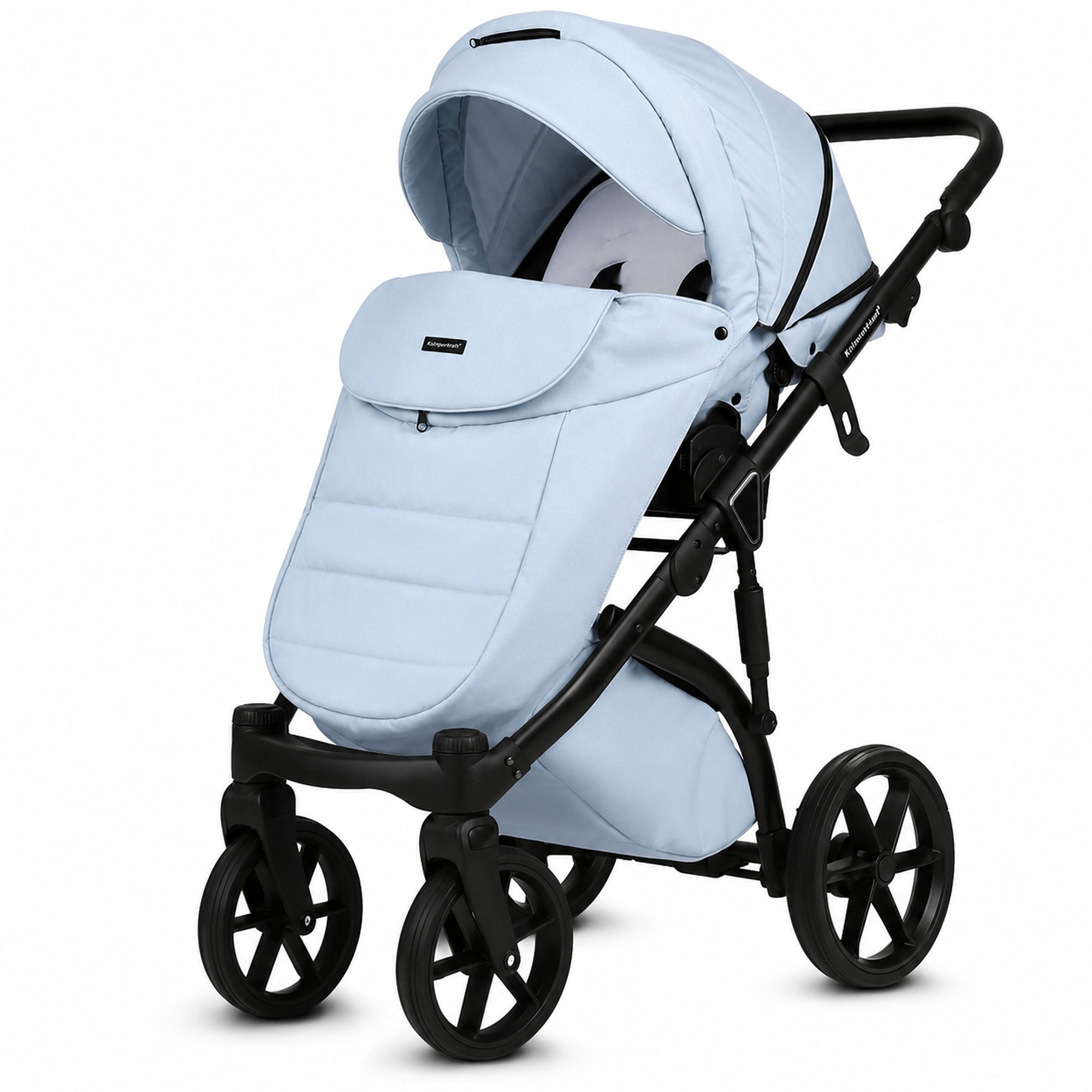 Knirpsenland Valencia Sky (Hellblau) – Kombi-Kinderwagen 2in1 mit Babywanne & Sportsitz