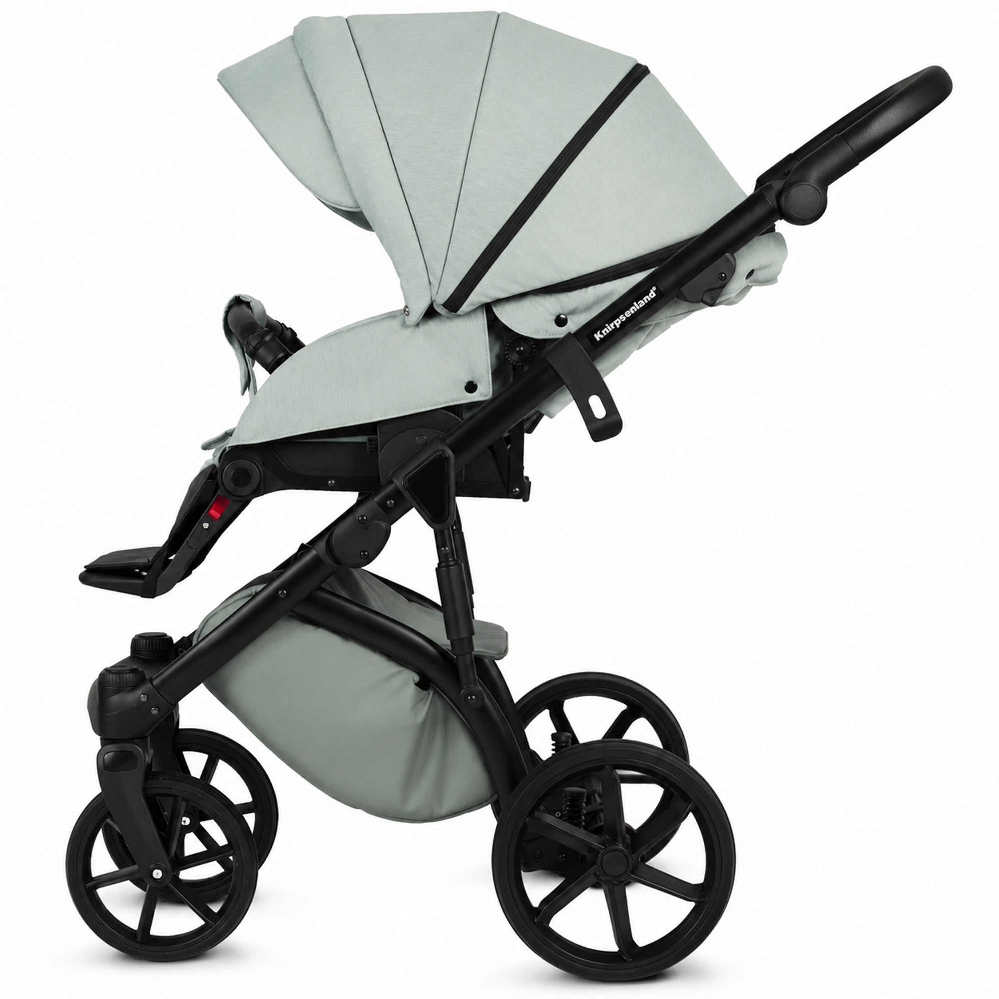 Knirpsenland Valencia Mint – Kombi-Kinderwagen 2in1 mit Babywanne & Sportsitz