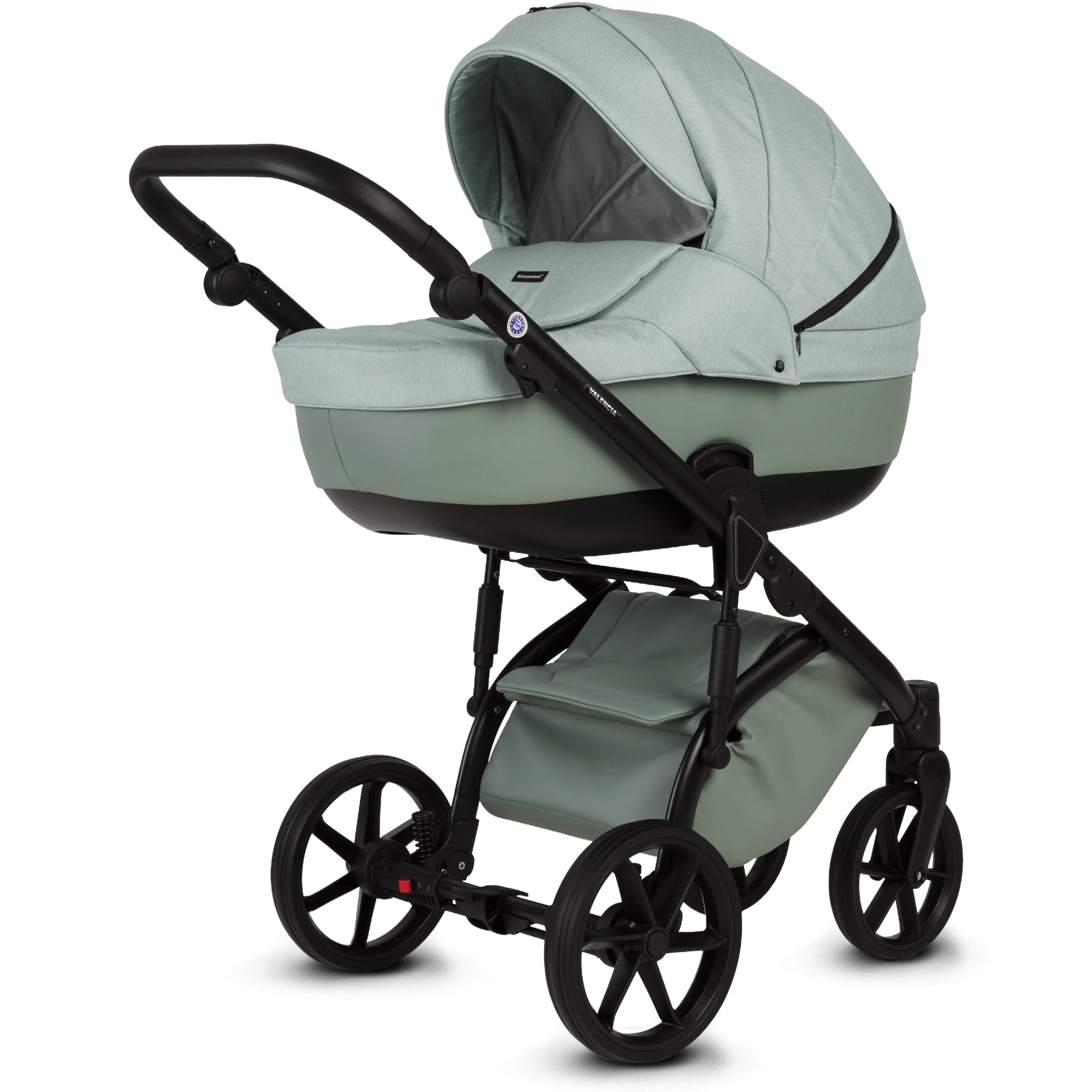 Knirpsenland Valencia Mint – Kombi-Kinderwagen 2in1 mit Babywanne & Sportsitz