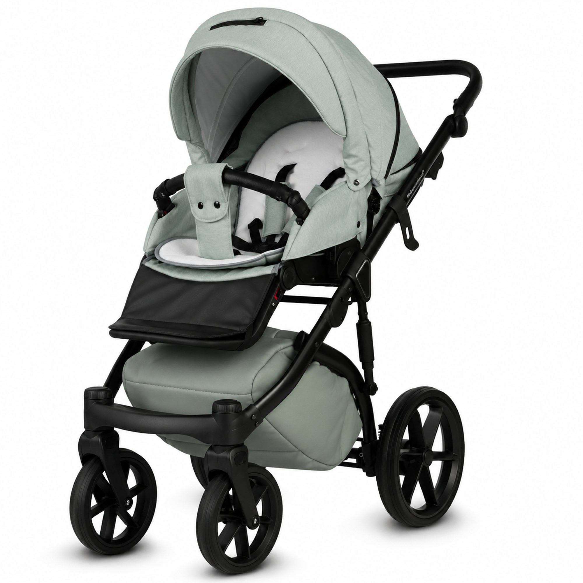 Knirpsenland Valencia Mint – Kombi-Kinderwagen 2in1 mit Babywanne & Sportsitz