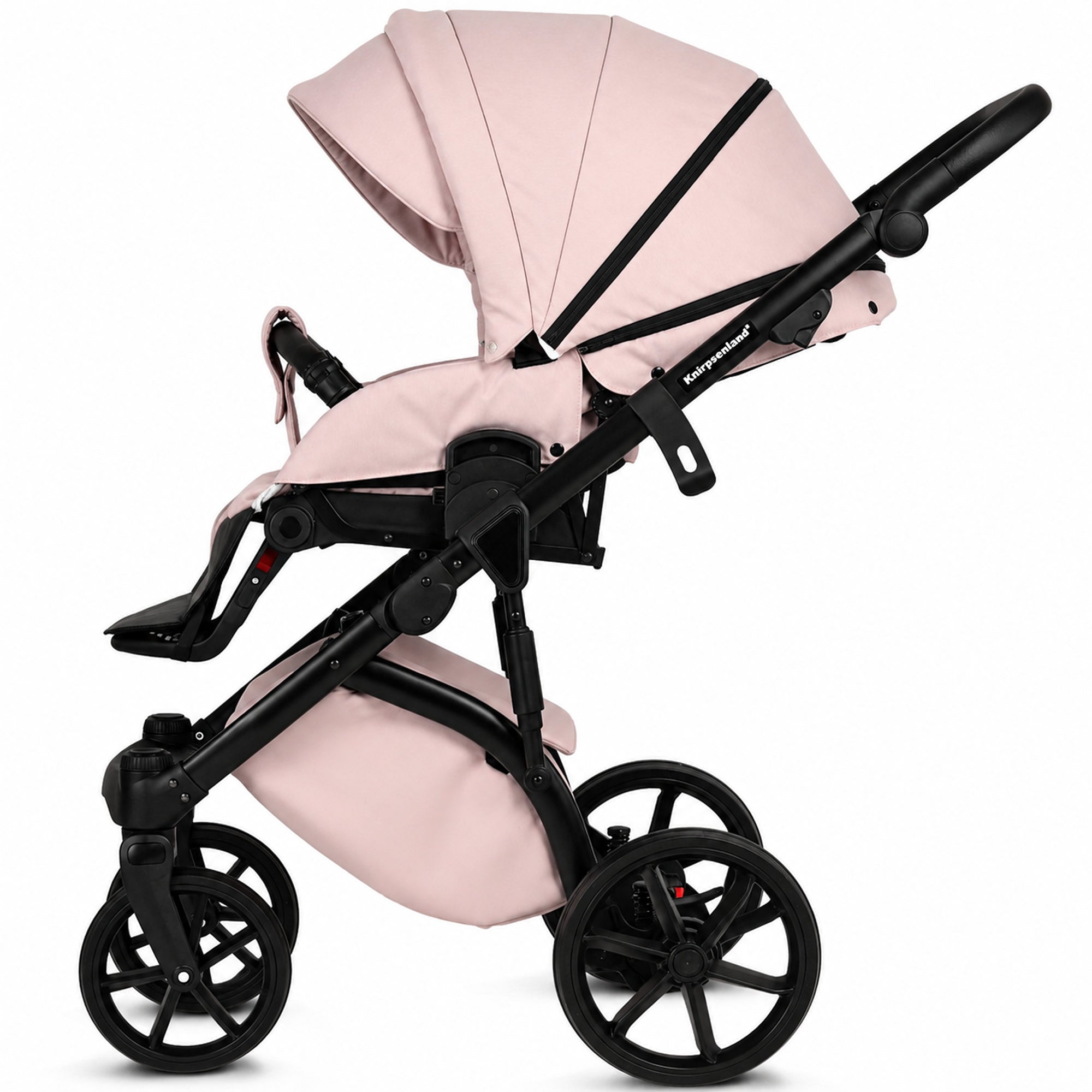 Knirpsenland Valencia Rosa – Kombi-Kinderwagen 2in1 mit Babywanne & Sportsitz