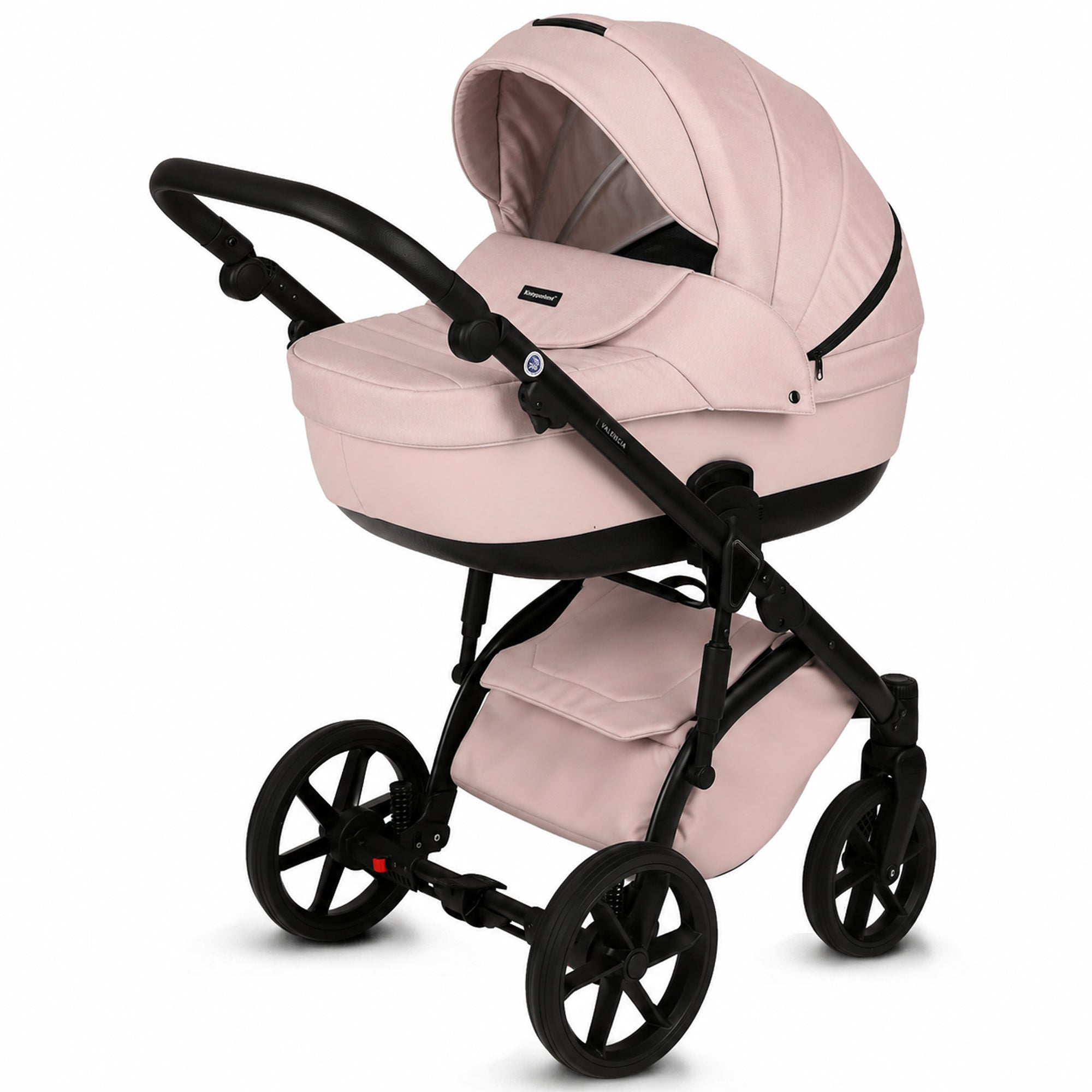 Knirpsenland Valencia Rosa – Kombi-Kinderwagen 2in1 mit Babywanne & Sportsitz