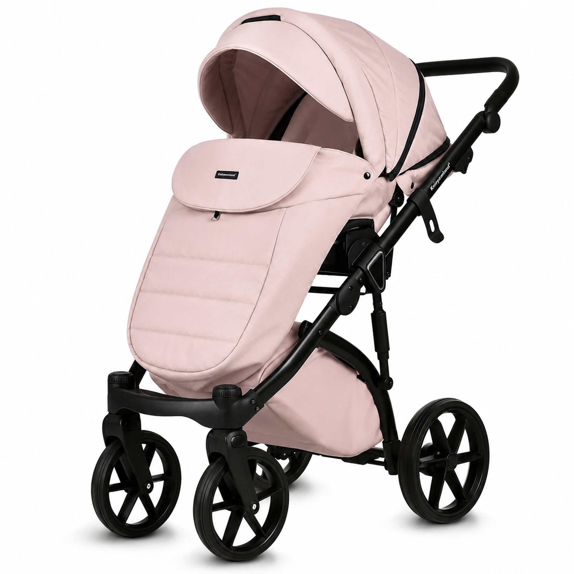 Knirpsenland Valencia Rosa – Kombi-Kinderwagen 2in1 mit Babywanne & Sportsitz