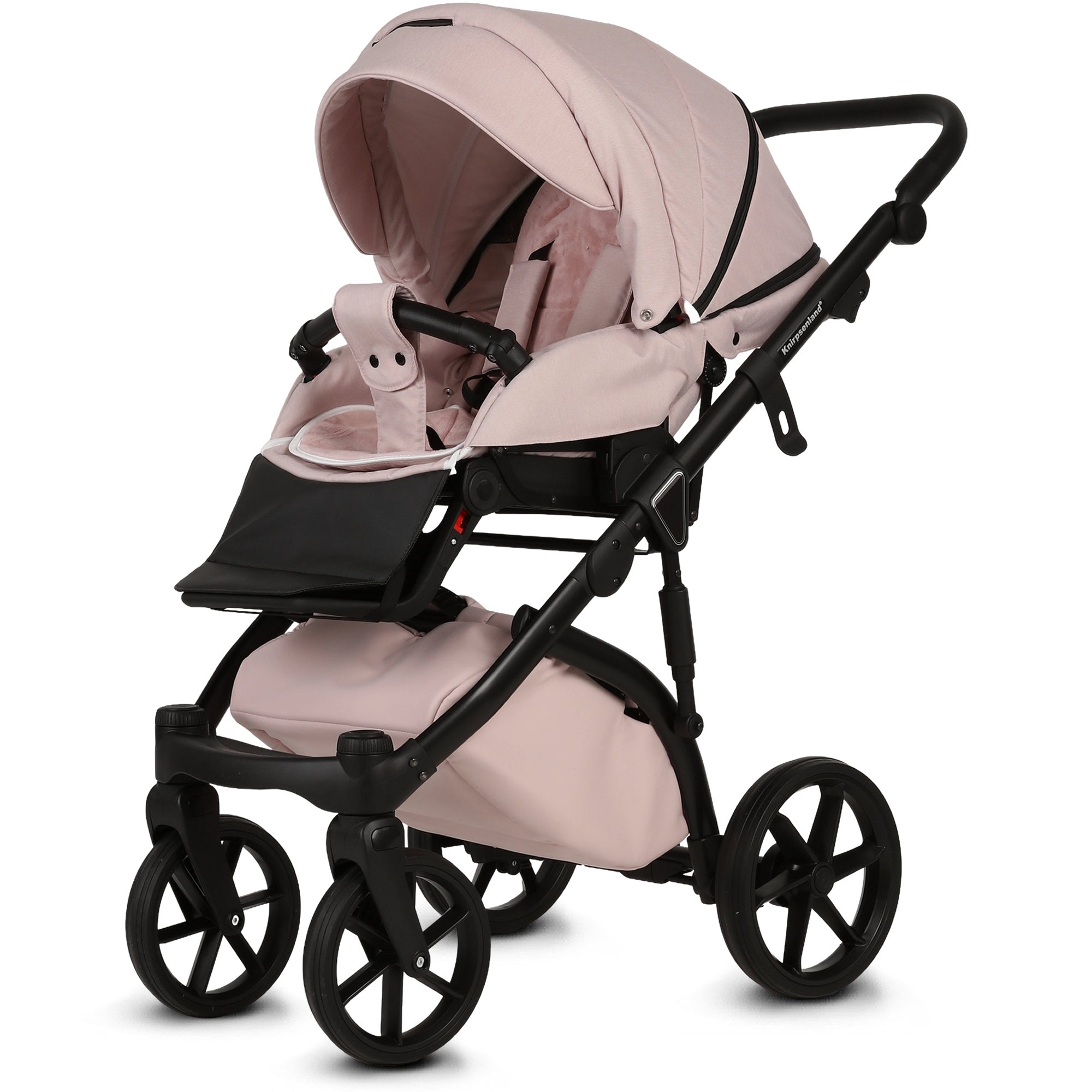 Knirpsenland Valencia Rosa – Kombi-Kinderwagen 2in1 mit Babywanne & Sportsitz