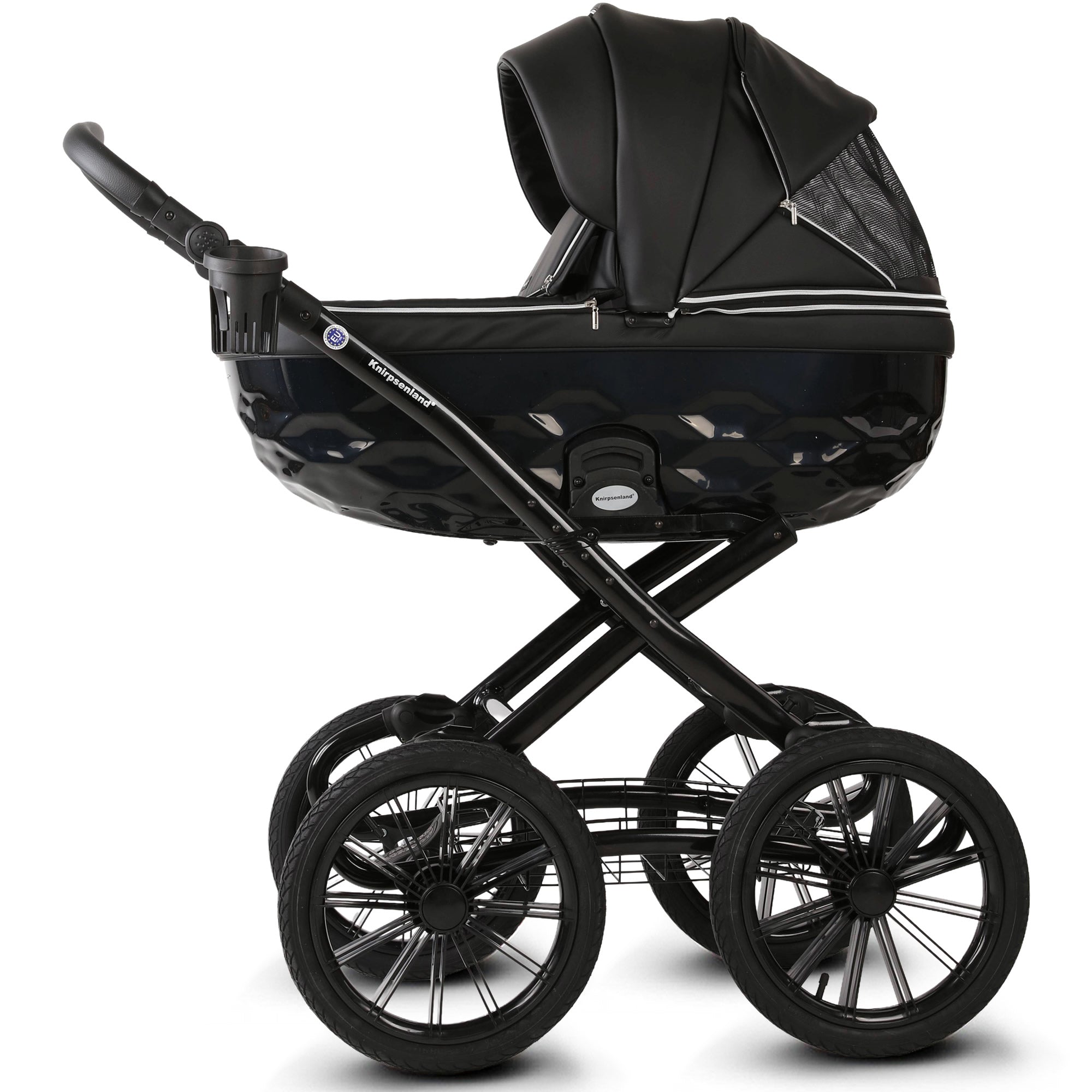 Knirpsenland Retro Exclusive Kinderwagen – Midnight Black