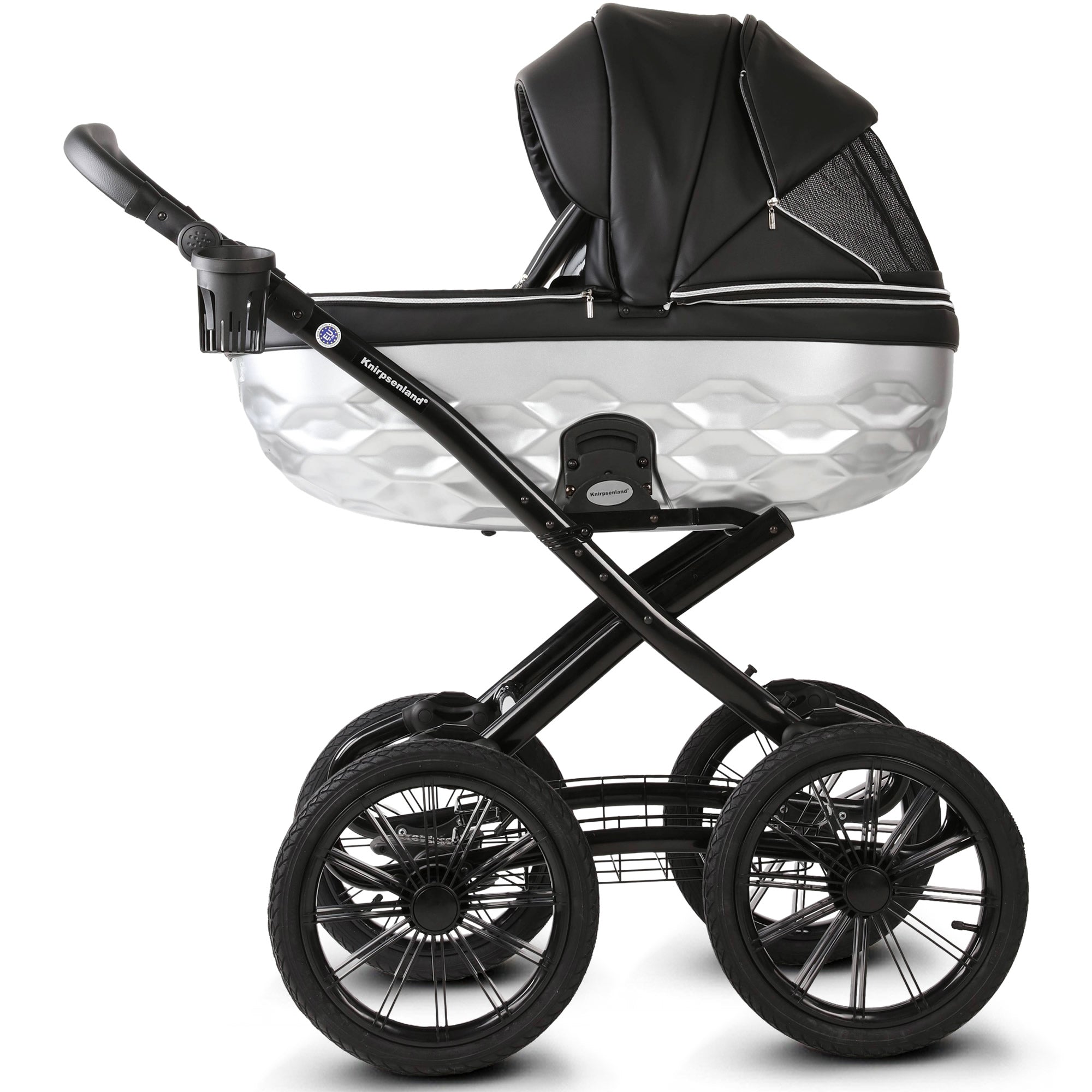 Knirpsenland Retro Exclusive Kinderwagen – Onyx Silver