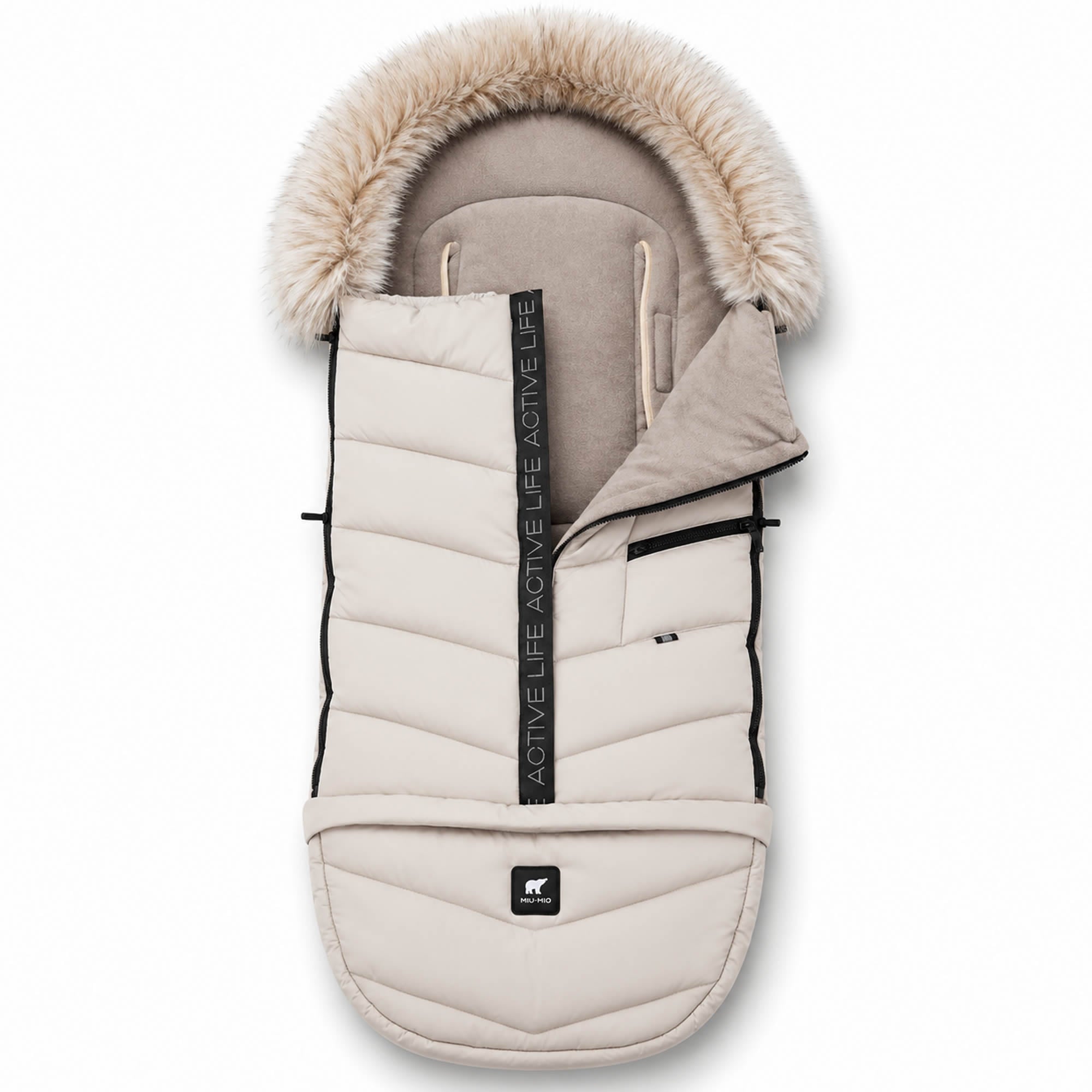 Knirpsenland Winterfußsack EVEREST – Beige (Vanilla / Sand Edition)