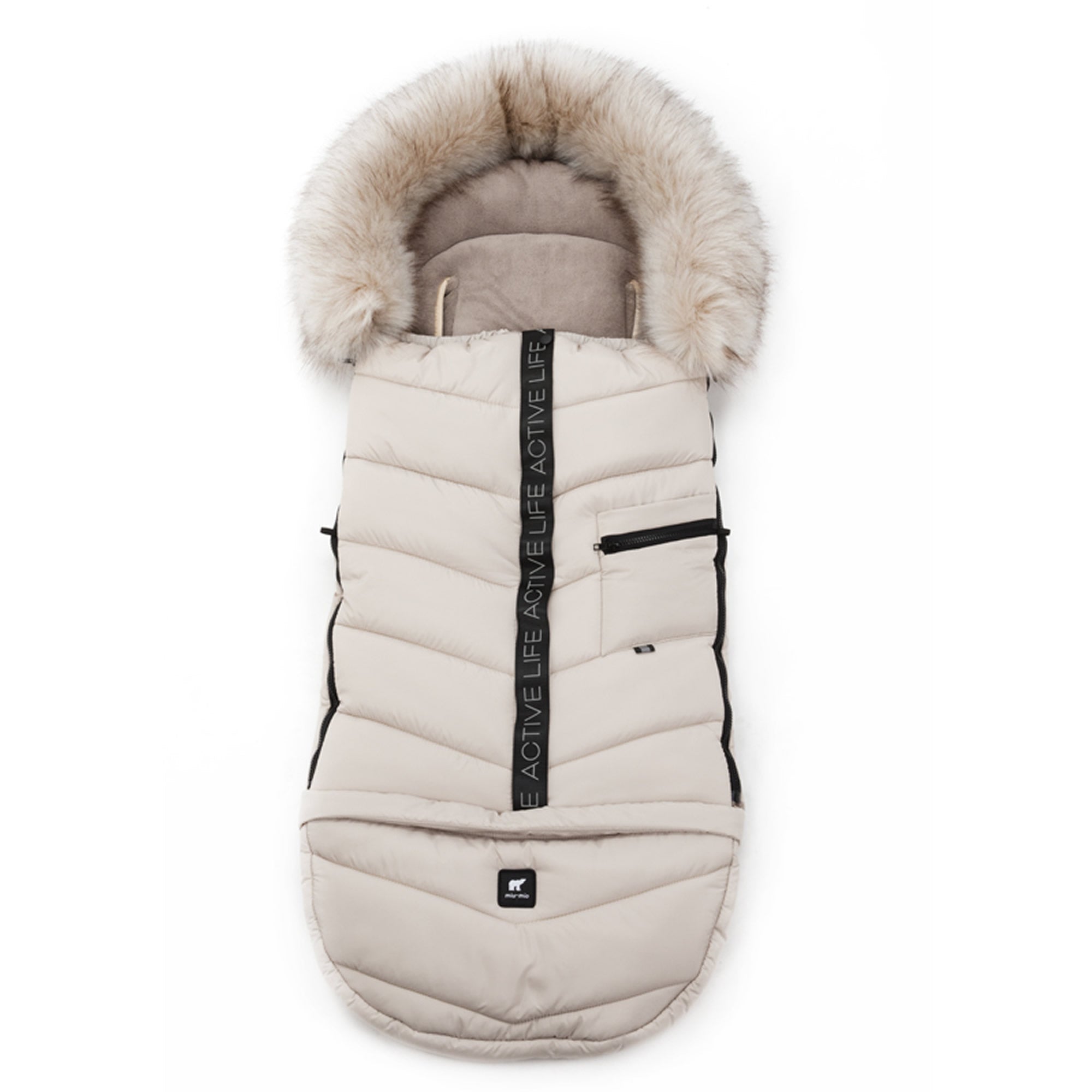 Knirpsenland Winterfußsack EVEREST – Beige (Vanilla / Sand Edition)