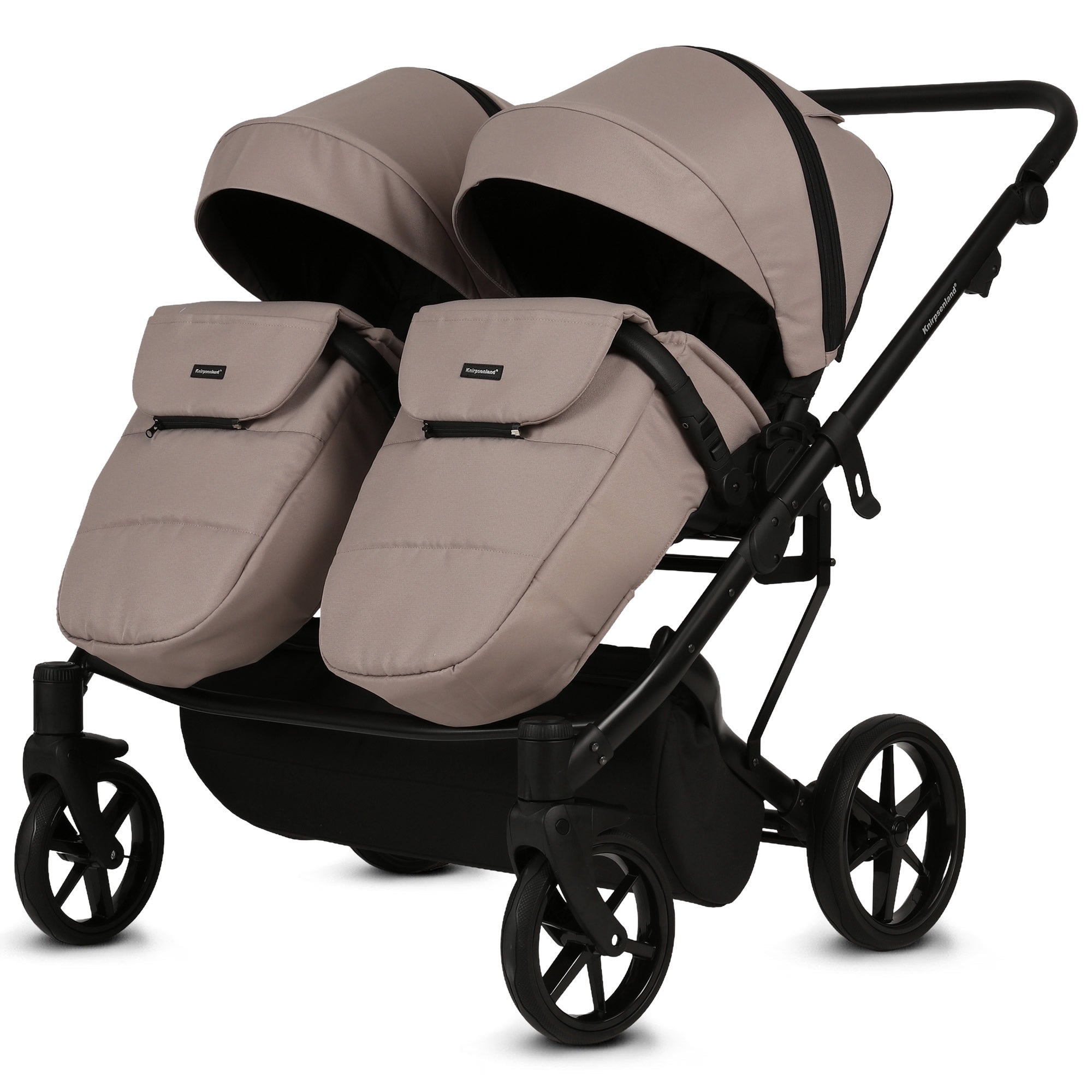 Knirpsenland Marbella Duo Cappuccino – Zwillings- & Geschwisterkinderwagen