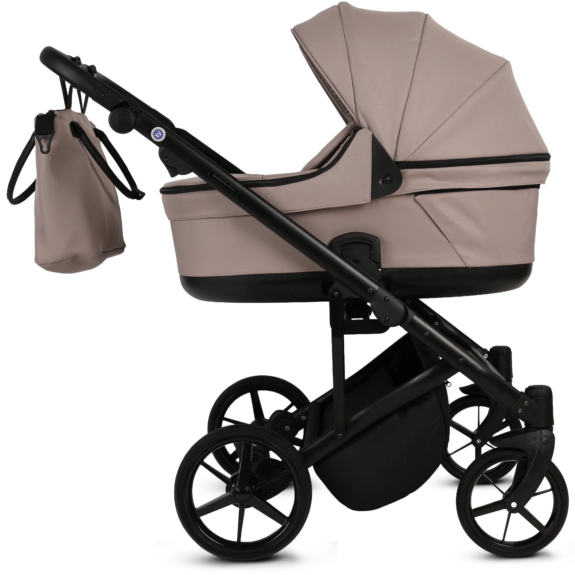 Knirpsenland Marbella Duo Cappuccino – Zwillings- & Geschwisterkinderwagen