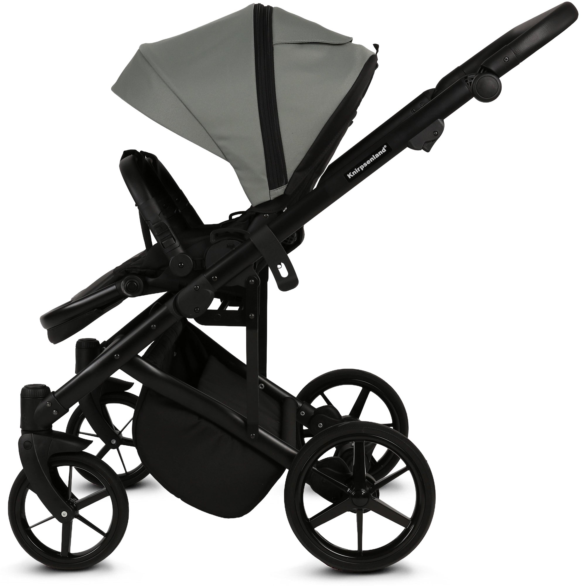 Knirpsenland Marbella Duo Salbeigrün – Zwillings- & Geschwisterkinderwagen